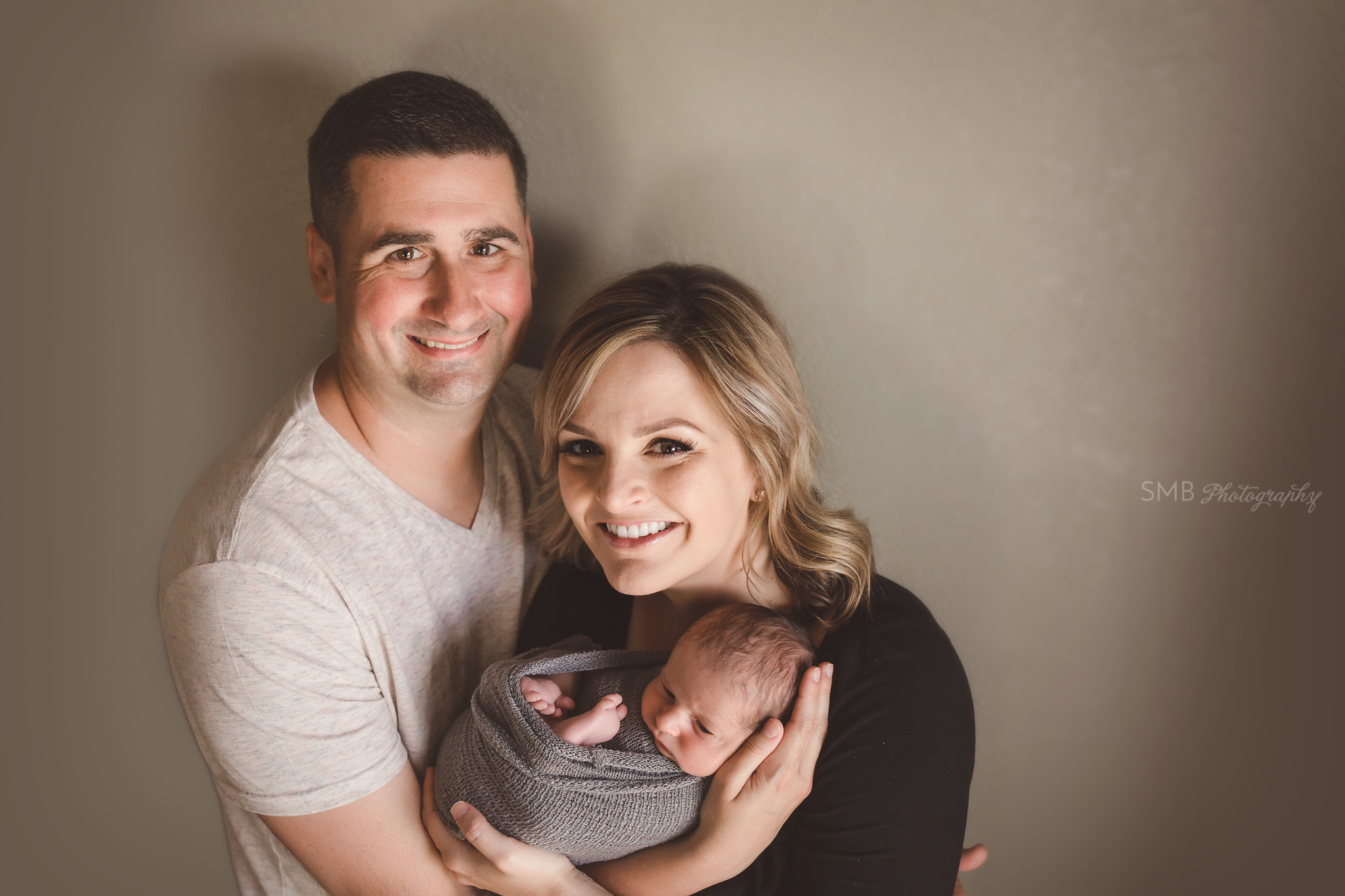 Mom, Dad and newborn