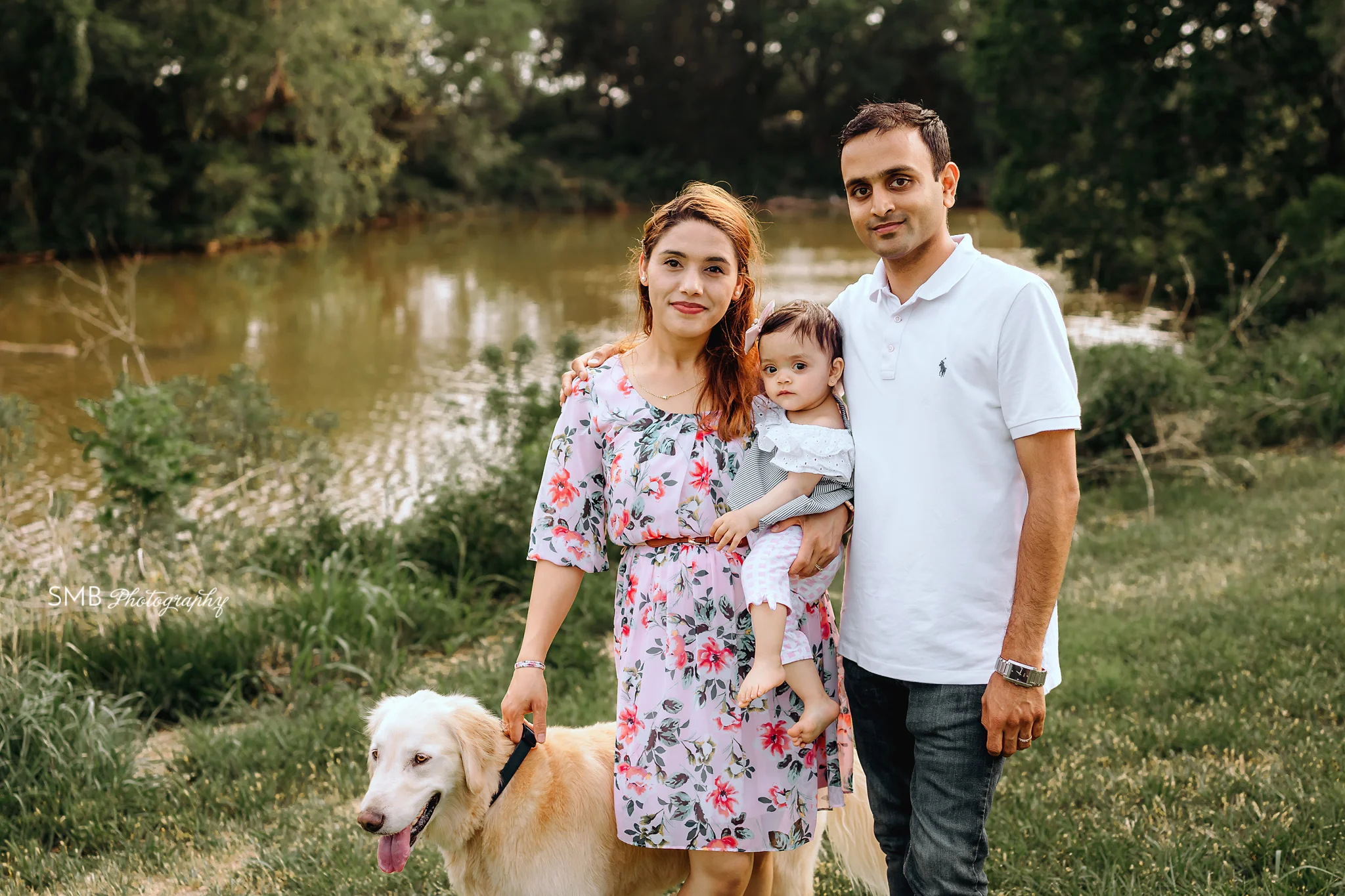 Mom Dad and birthday girl