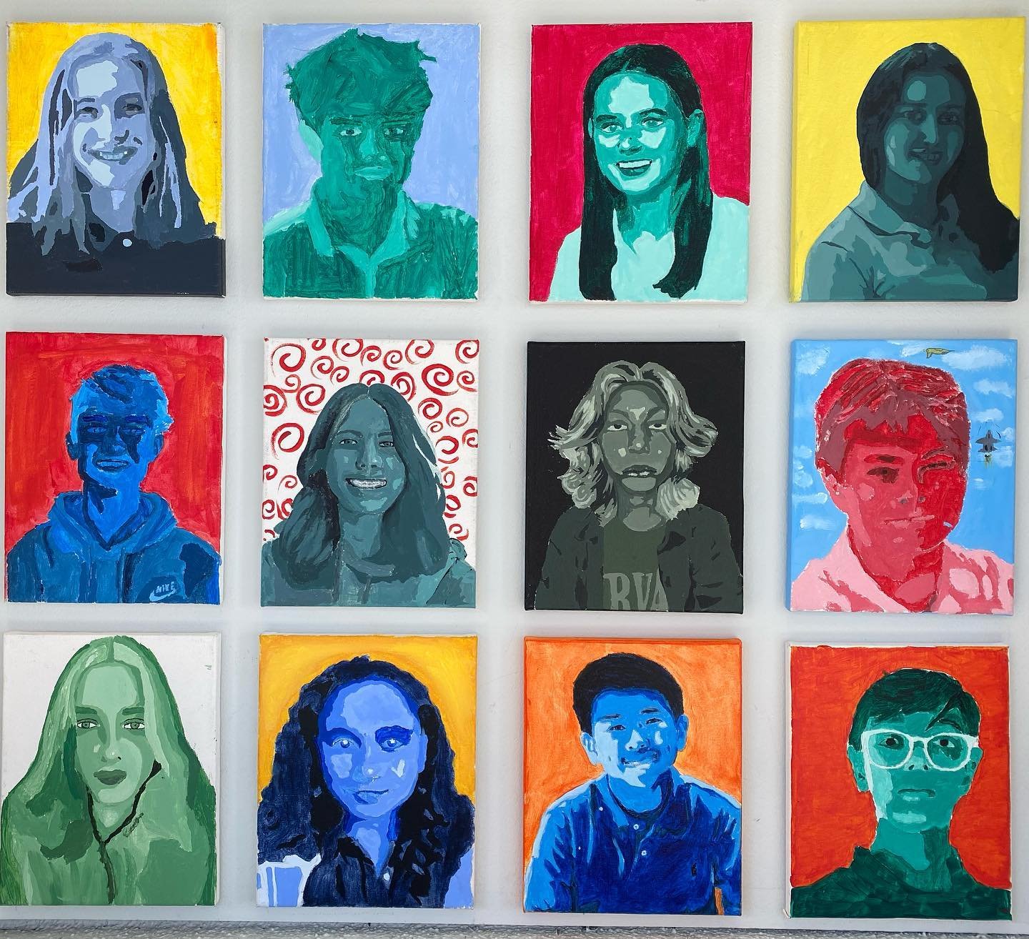 Happy to share finished posterized portraits from the Art Foundations I Studio Art class! This has become a popular project among students and faculty as we welcome our new class of Freshman. 

Go take a look in person if you are on the Pine Octavia 