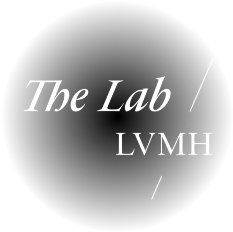 Black circular logo with white text reading 'The Lab / LVMH' in a modern font.