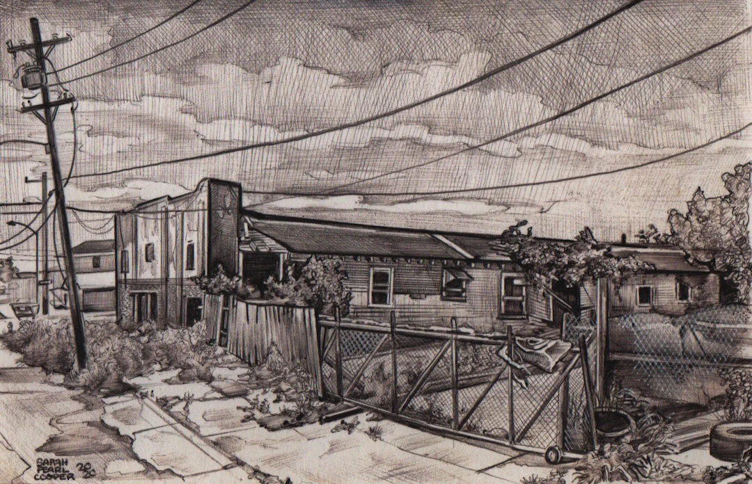 Bricks wood fence metal fence.jpeg