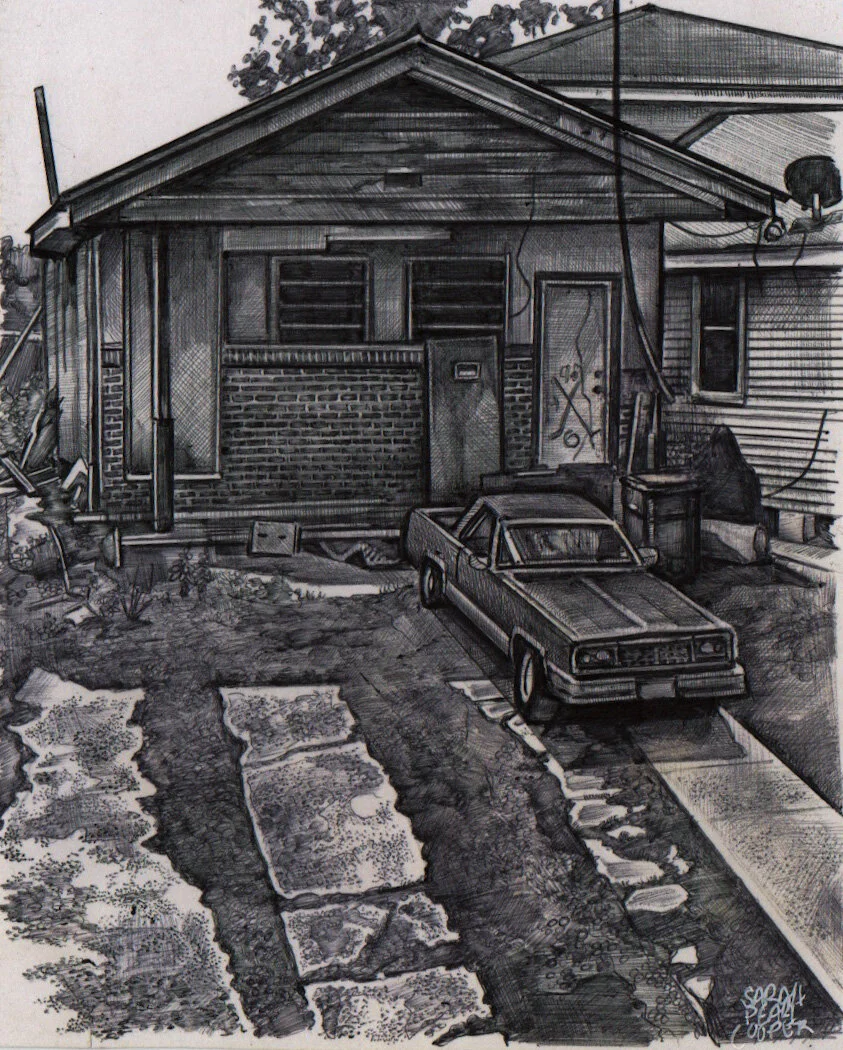 Long car in front of house.jpeg