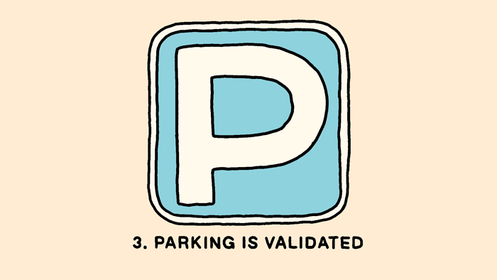 "Parking is validated"