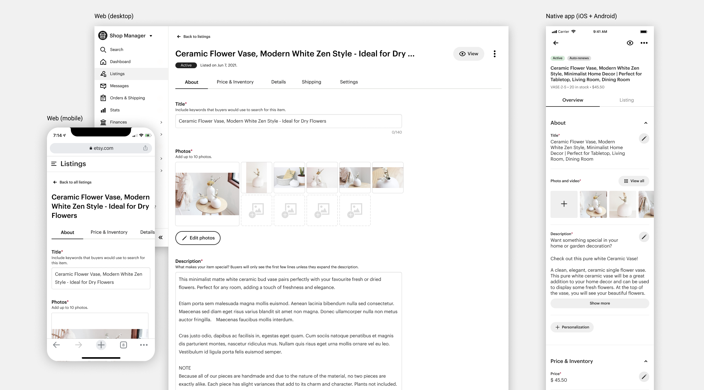 Redesigning how we ask sellers for listing data