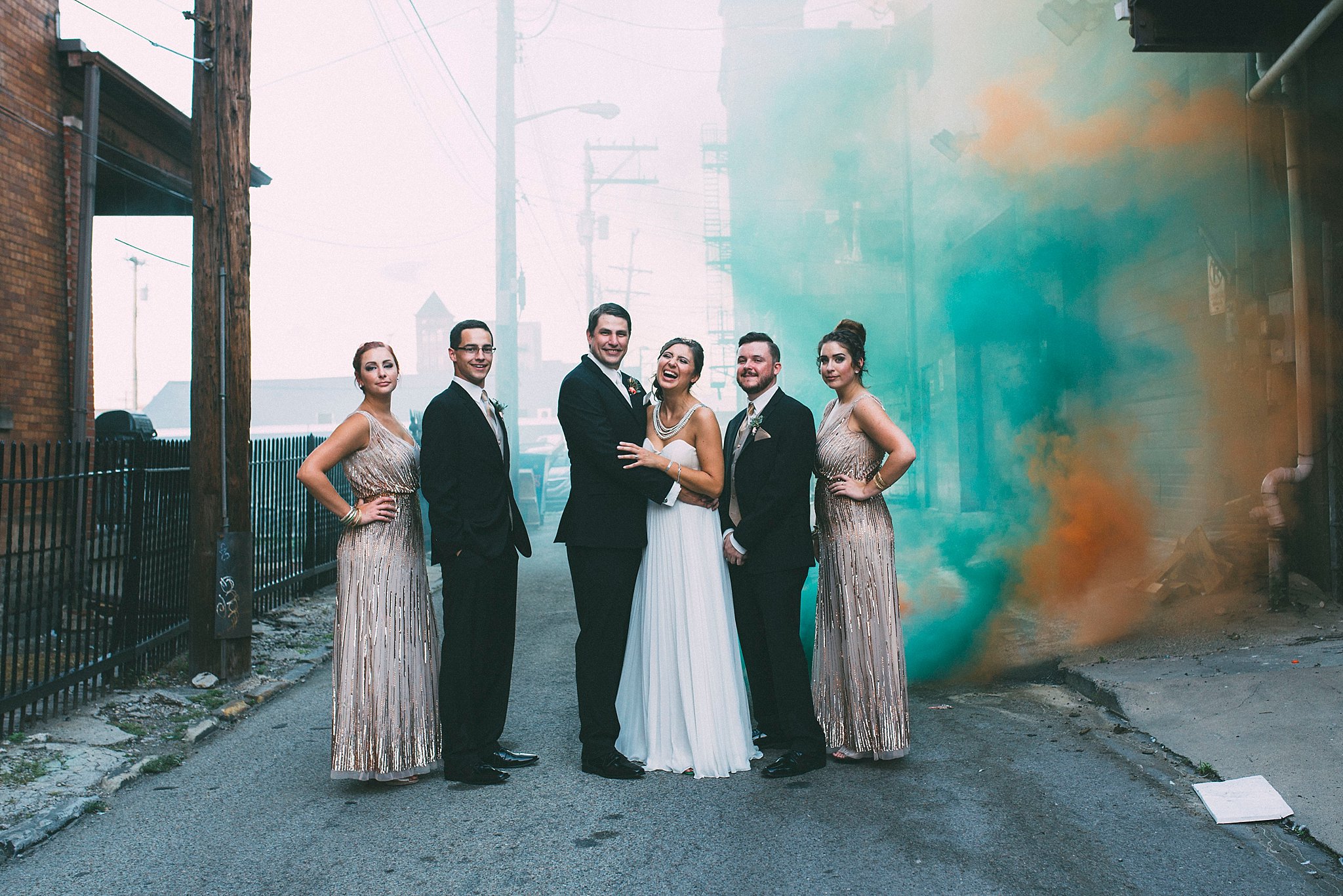 Smoke Bomb wedding pictures