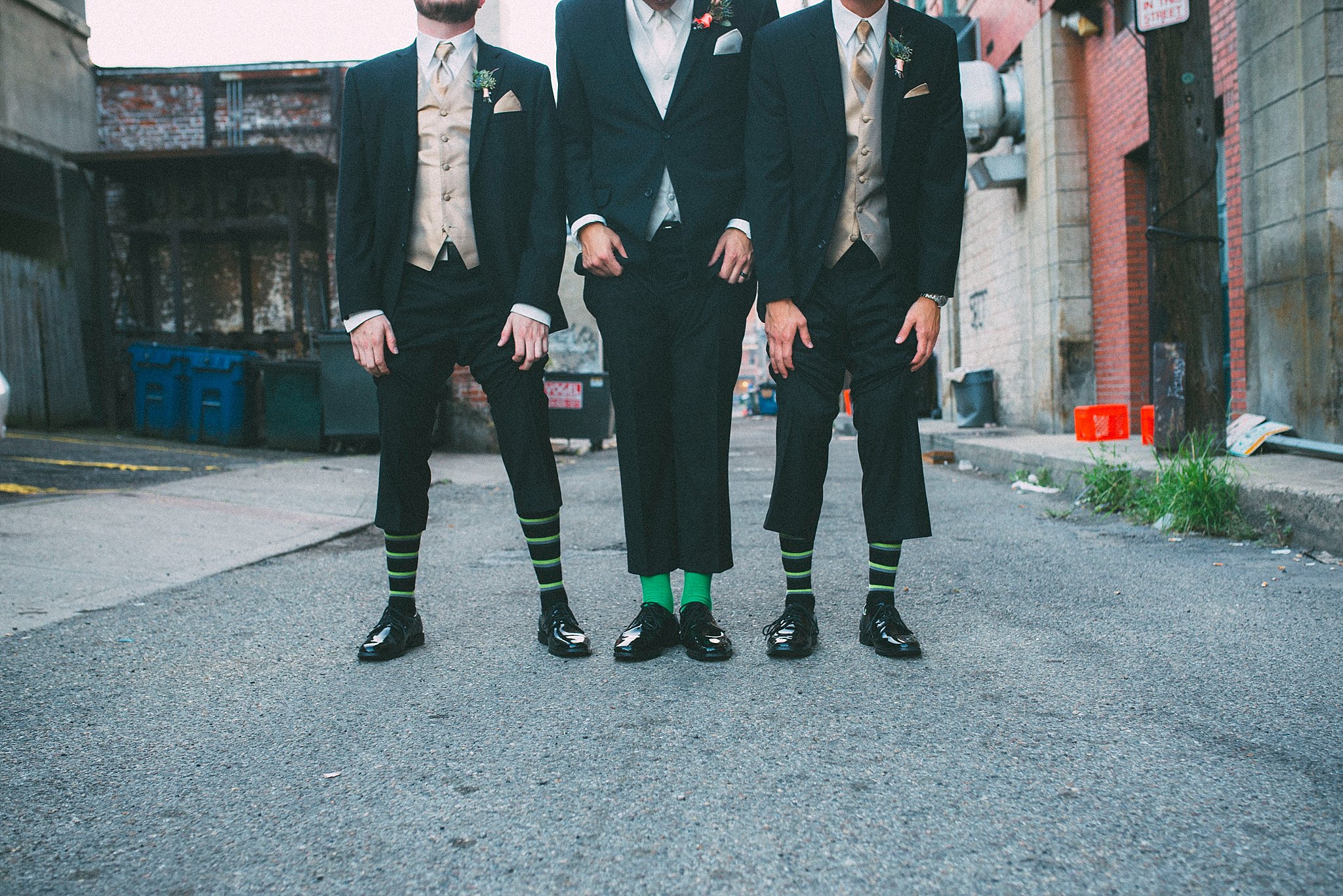 Matching socks groomsmen