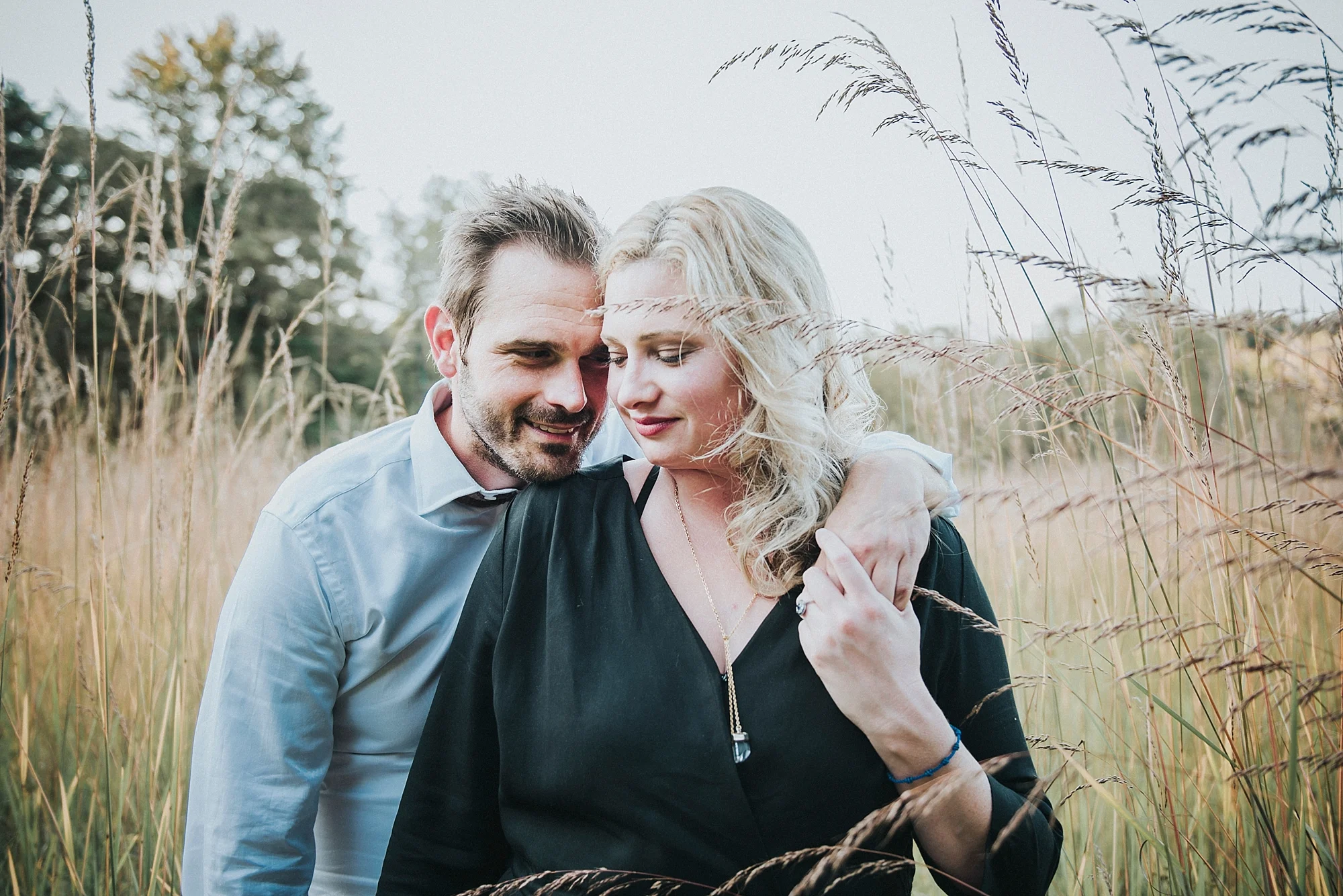 Couple in a field