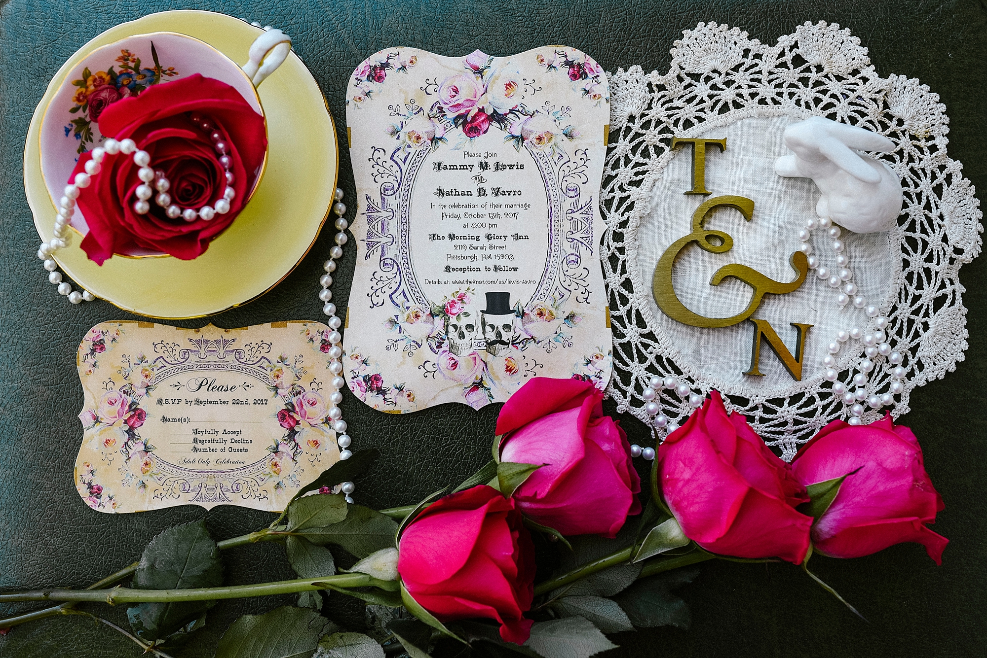 Wedding invitation layflat