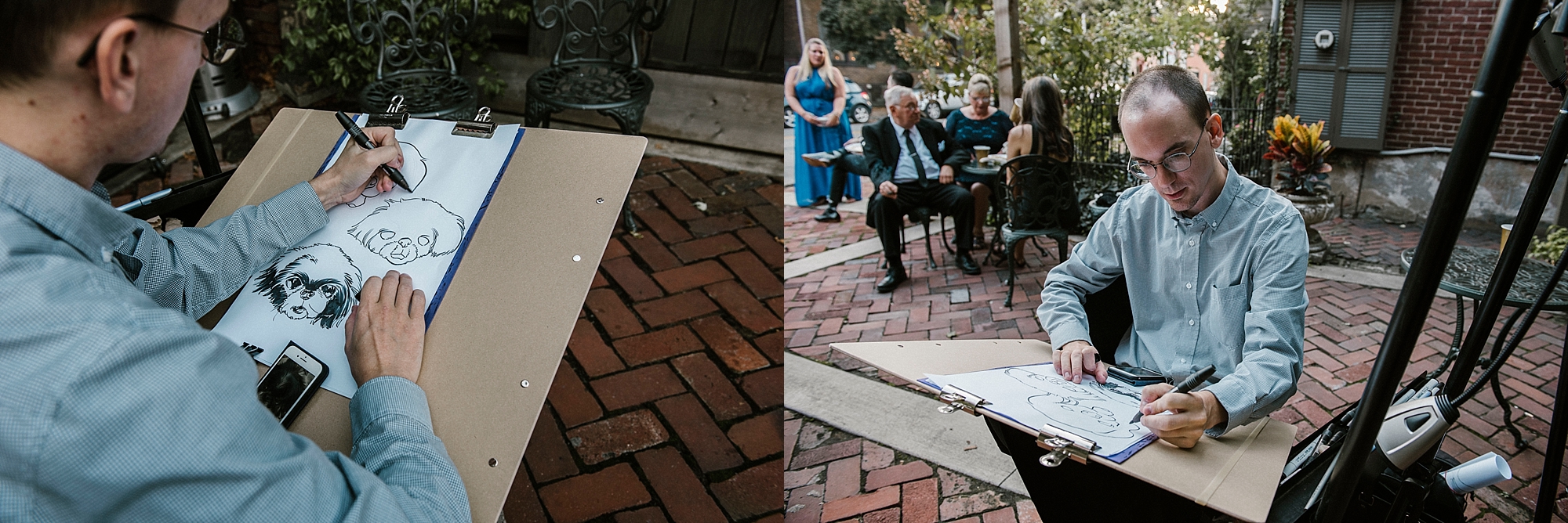 Drawing artist for wedding pittsburgh