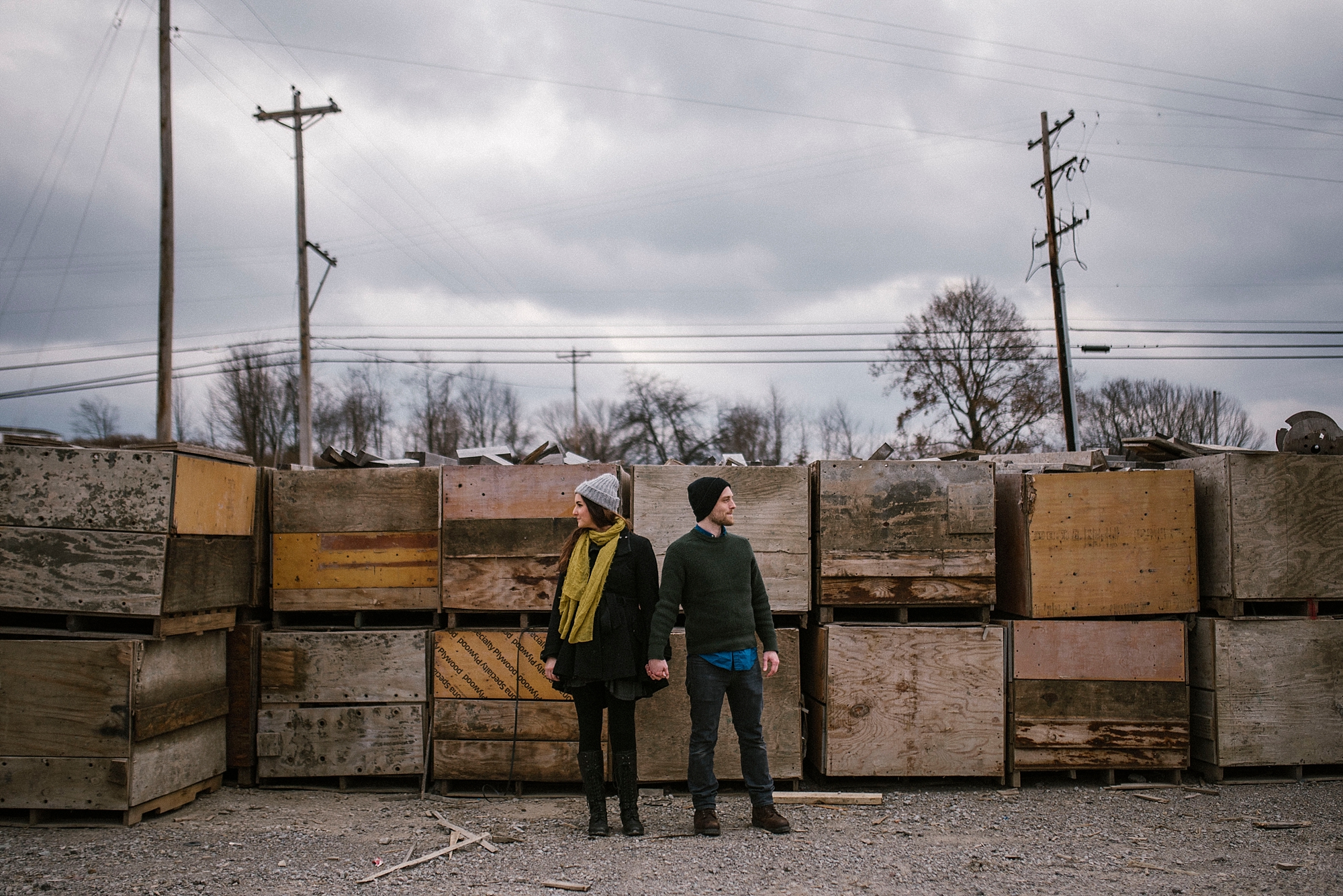 winter engagement session pittsburgh