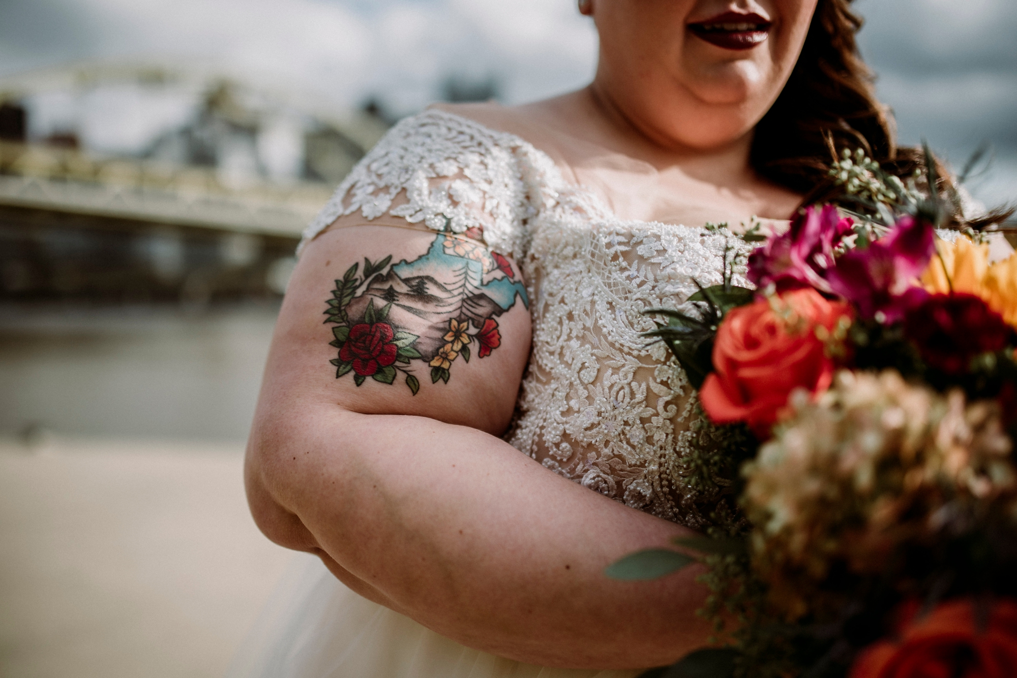tattooed bride