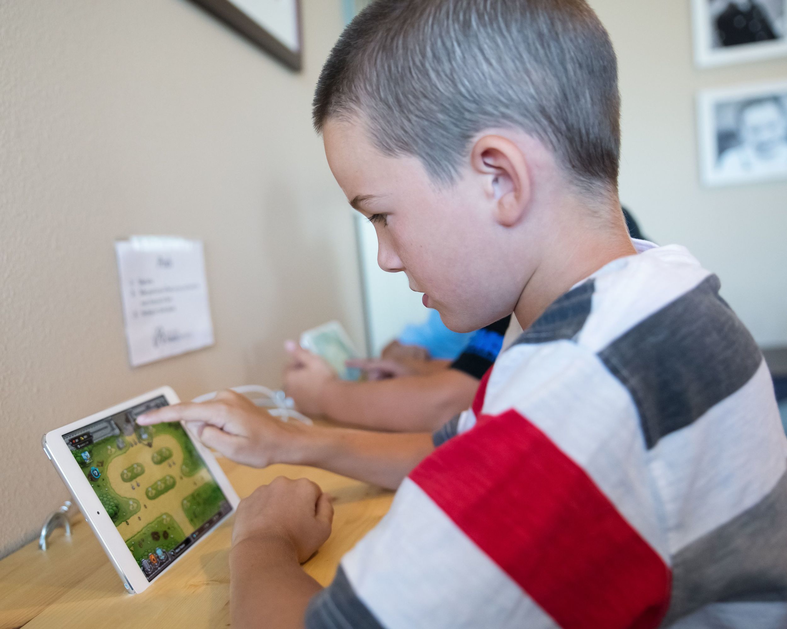 Let your kids (or you) play on an iPad while you wait