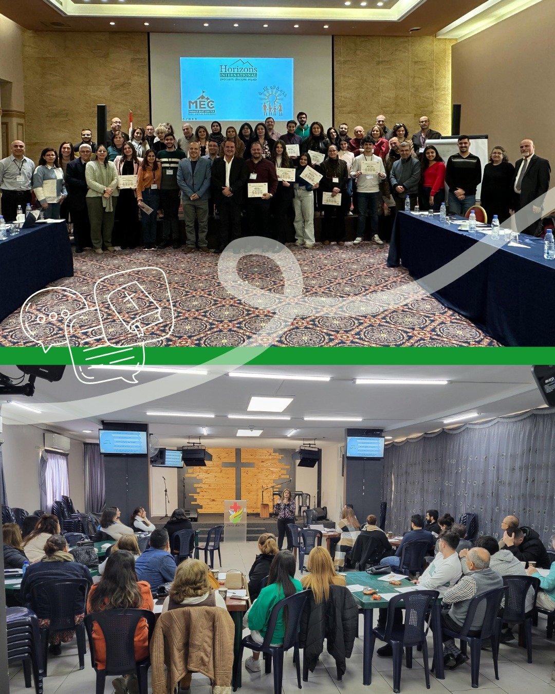 Over the past three years, the MEC has offered online Biblical Counseling courses that have so far reached 7 countries and 100+ participants! 

A conference in Beirut earlier this year recognized church leaders and participants, and also provided pra