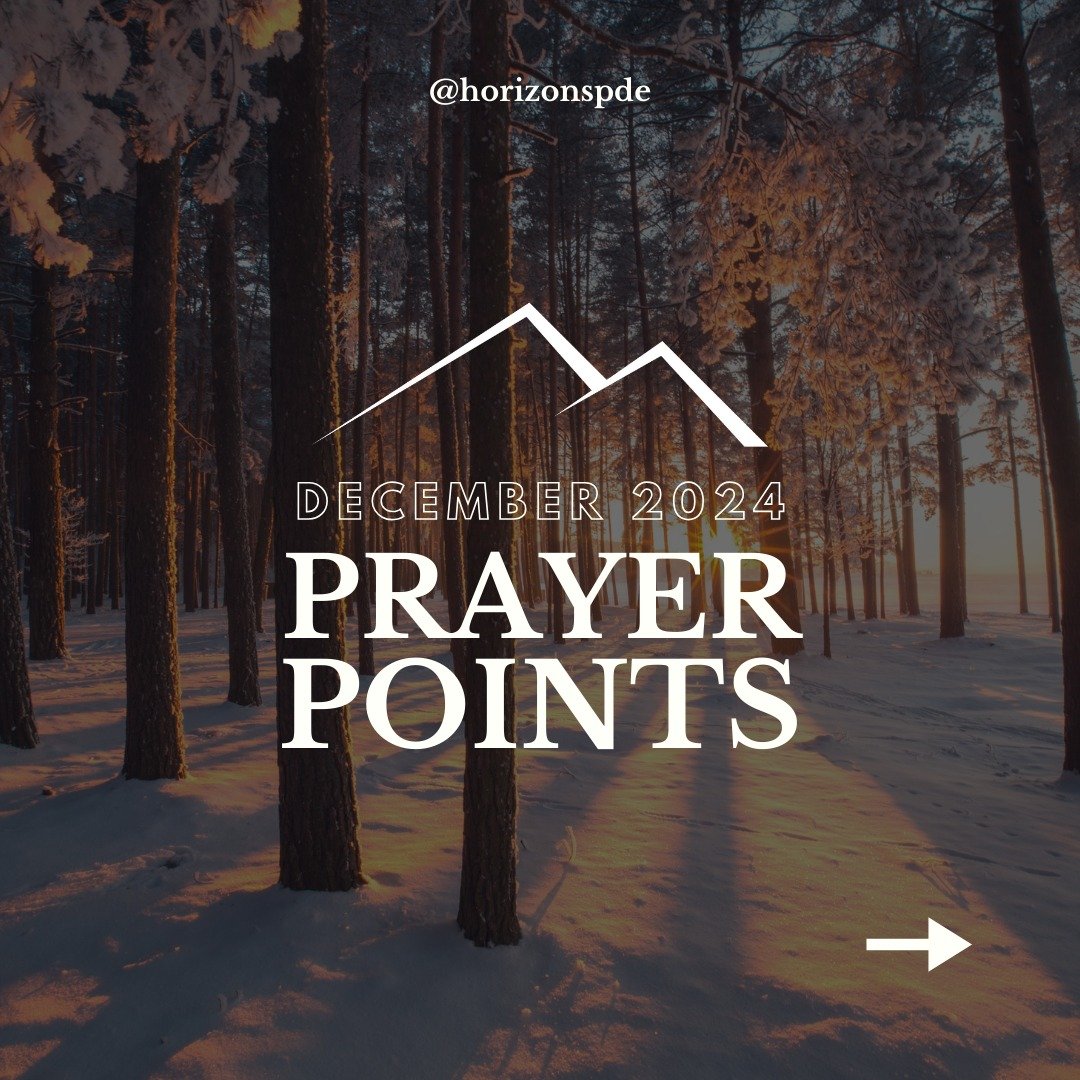 This new month, join us as we pray for ministry around the globe. For more prayer points and to sign up for newsletter updates, visit horizonsinternational.org/newsletter
#HorizonsInternational #PrayerPoints #GreatCommission