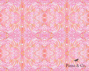 Pink Swirls, 2013. Highlighter on acid-free paper.