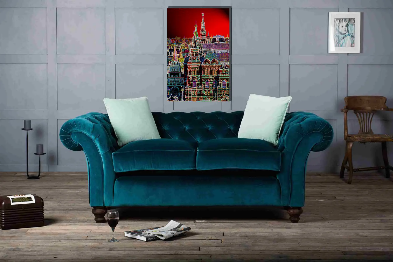 Red red Square, wall display