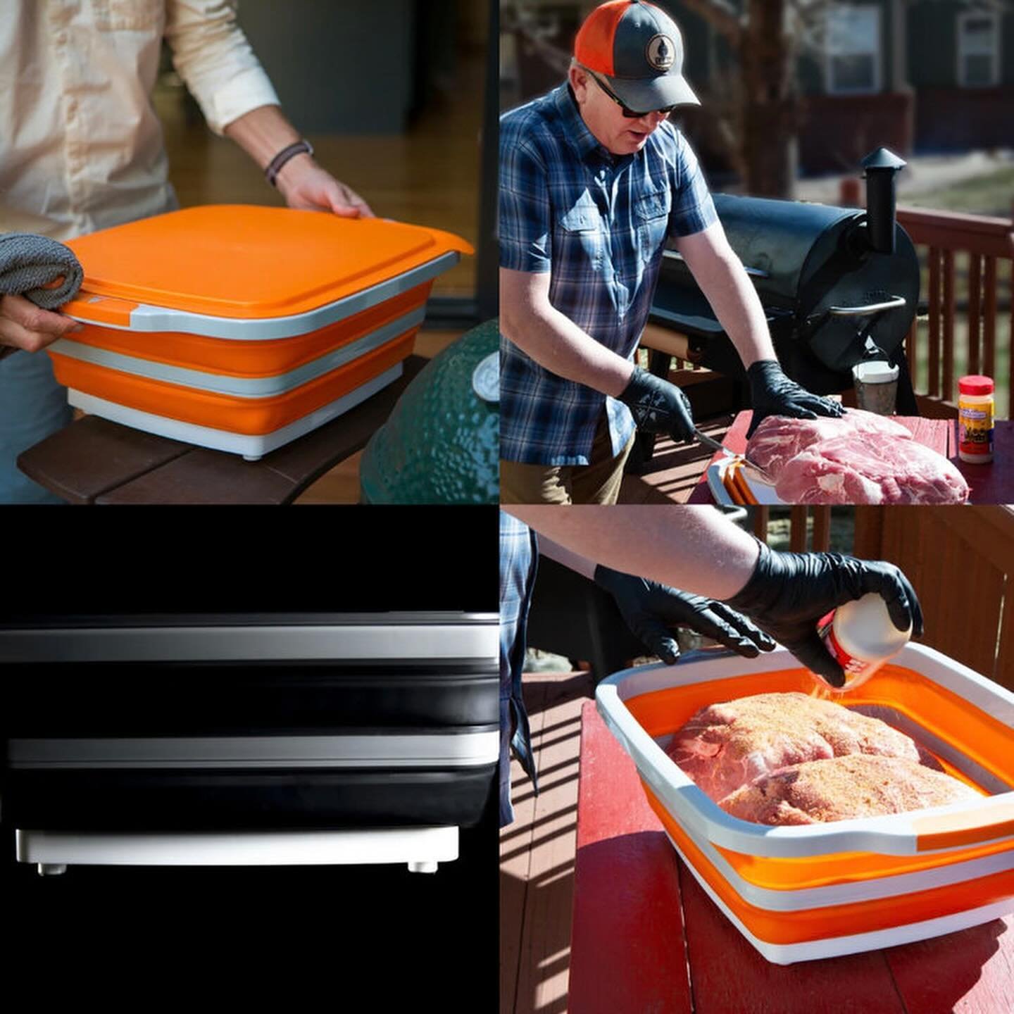 Memorial Day weekend MUST HAVE! The bestselling BBQ Prep Tub makes prep, marinating, and cleanup easy. It&rsquo;s collapsable and includes a built-in cutting board!  Game Changer! 

Shop here 👉🏼 https://www.bbqandmore.biz/grilling-1/bbq-prep-tub

G