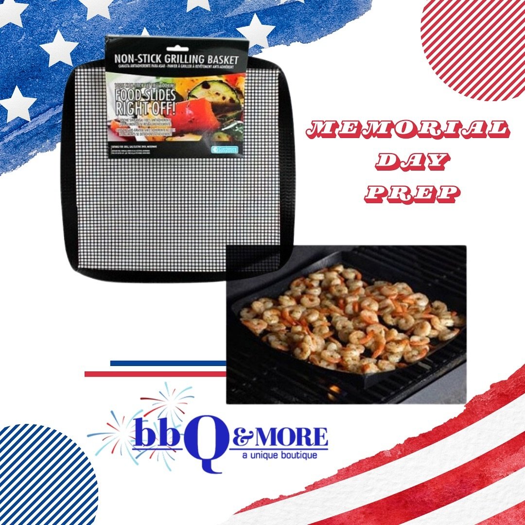 These mesh grill baskets are ideal for use on grills, oven racks, microwaves, baking sheets and pans. Great alternative to aluminum foil! 

Shop here 👉🏼 https://www.bbqandmore.biz/grilling-1/non-stick-grilling-mesh-basket

Give the best gift, host 