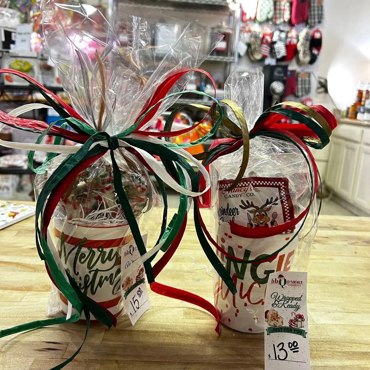 Add a little merry &amp; bright to your gift list with our Holiday Sip &amp; Sweet Sets! ☕✨ Each festive cup is wrapped and ready with a sweet seasonal treat inside &mdash; perfect for teachers, coworkers, neighbors, or anyone who deserves a little h