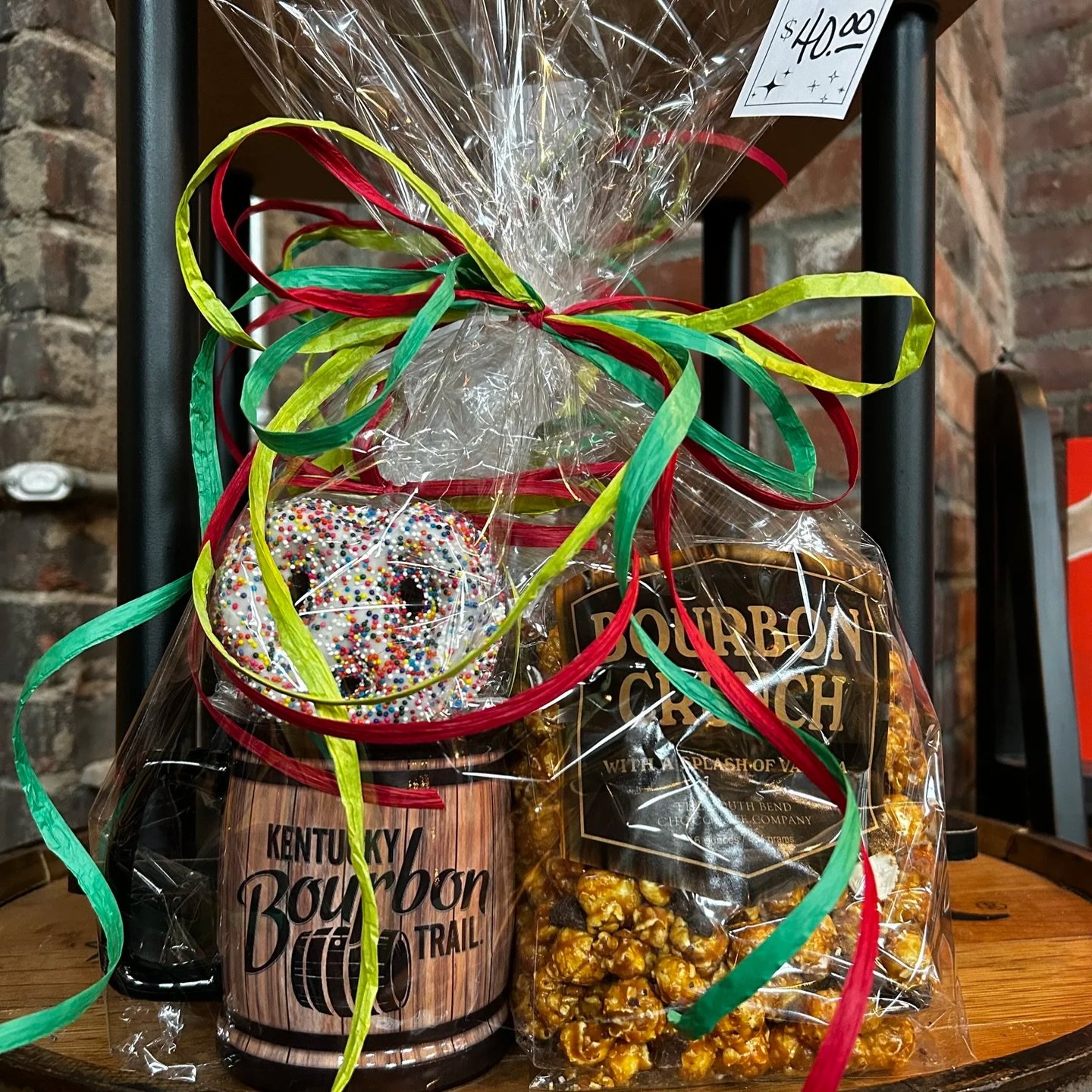 BOURBON SNACK PACK
$40.00

 Sip, snack, and savor!🥃🍿This tasty set includes a bourbon mug, our bourbon crunch, and Nancy&rsquo;s pretzels. 

A perfect mix of flavor and fun for any bourbon lover!!

Give the best gift, host the best gathering, have 
