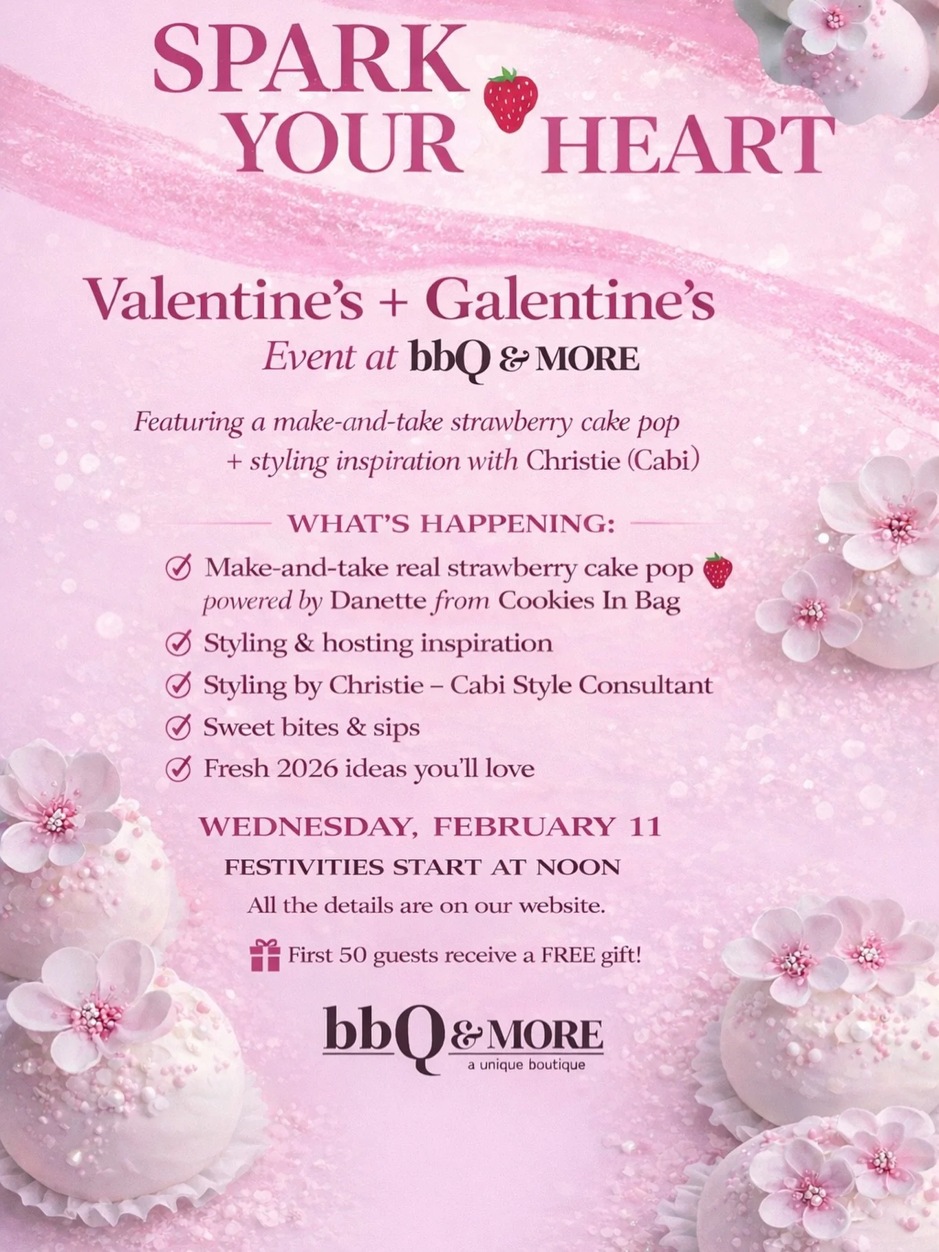 Step 1: Mark your calendars
Step 2: RSVP at www.bbqandmore.biz/valentines-2026

We&rsquo;re so excited about this one!

Give the best gift, host the best gathering, have the most fun. 🏬Shop in Store: 321 Broadway, Paducah, KY 📞Call to order: 270.53