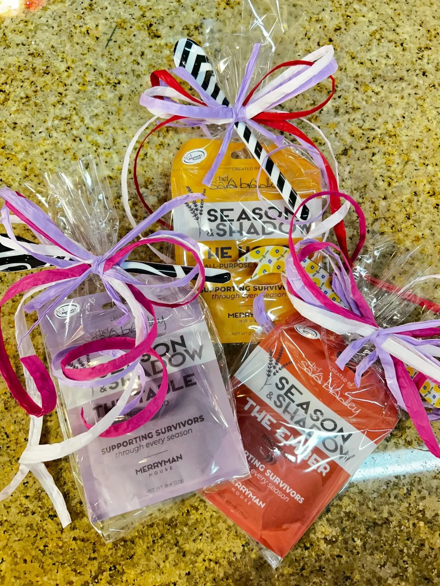 Give a gift that tastes good and does good! 🌿✨ Our Season of Support Gift Pack combines flavorful Season &amp; Shadow spices with heart &mdash; each blend benefits the Merryman House, supporting survivors through every season. Beautifully wrapped wi