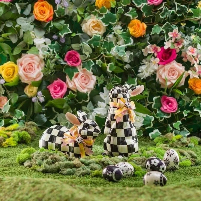 Courtly Check Bunnies deserve their own spotlight 🐰🖤🤍

Classic check, the sweetest little details, and just enough charm to carry you straight from late winter into spring. Whether they&rsquo;re hopping onto your mantle, table, or entryway, they m