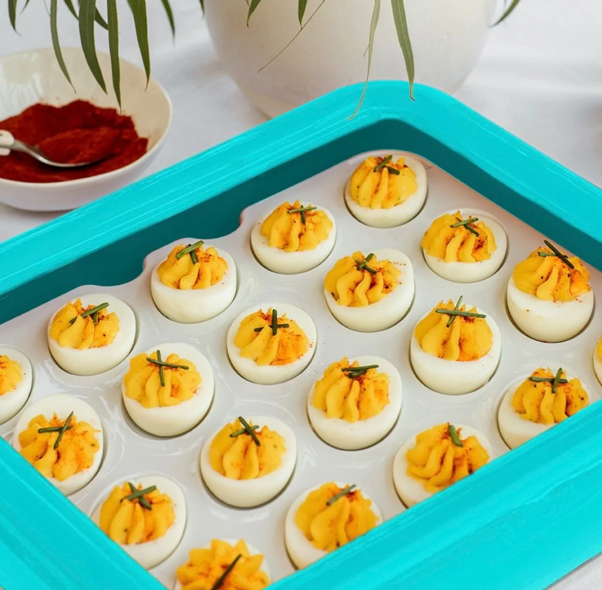 An egg-cellent use of your @shopfancypanz! Take your dressed eggs on the go with the egg tray insert! 

Give the best gift, host the best gathering, have the most fun. 🏬Shop in Store: 321 Broadway, Paducah, KY 📞Call to order: 270.534.5951 📲Text a 
