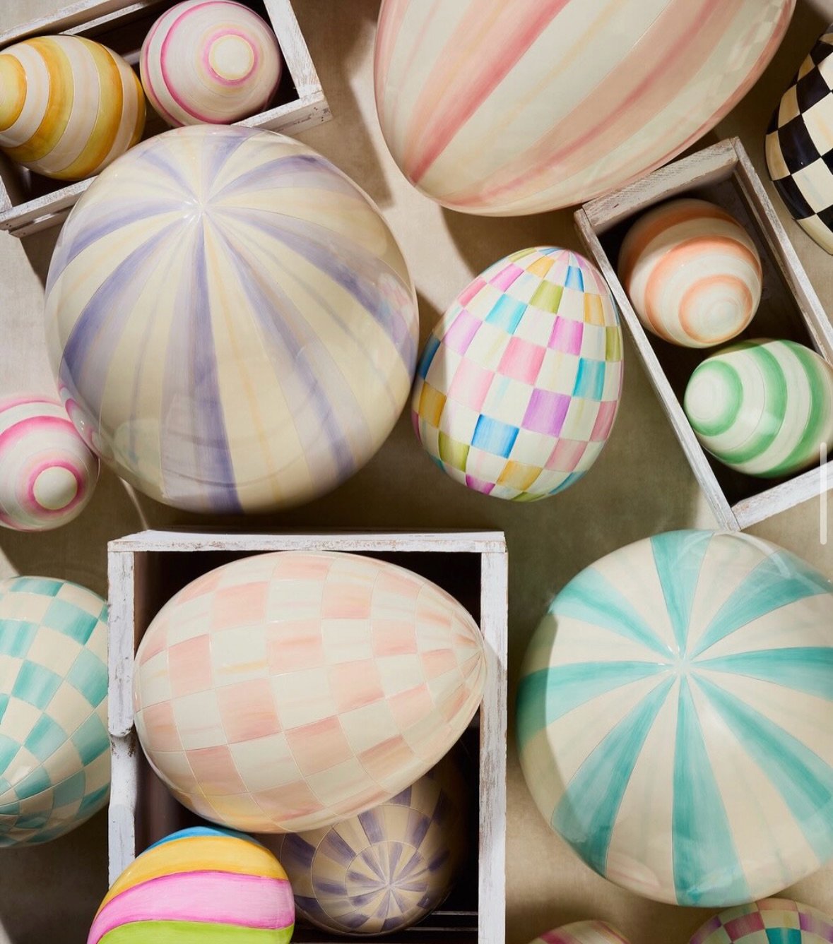 Why have normal Easter eggs when you could have @mackenziechilds Easter eggs?!?? These are bold, beautiful, and SO fun! 

Give the best gift, host the best gathering, have the most fun. 🏬Shop in Store: 321 Broadway, Paducah, KY 📞Call to order: 270.
