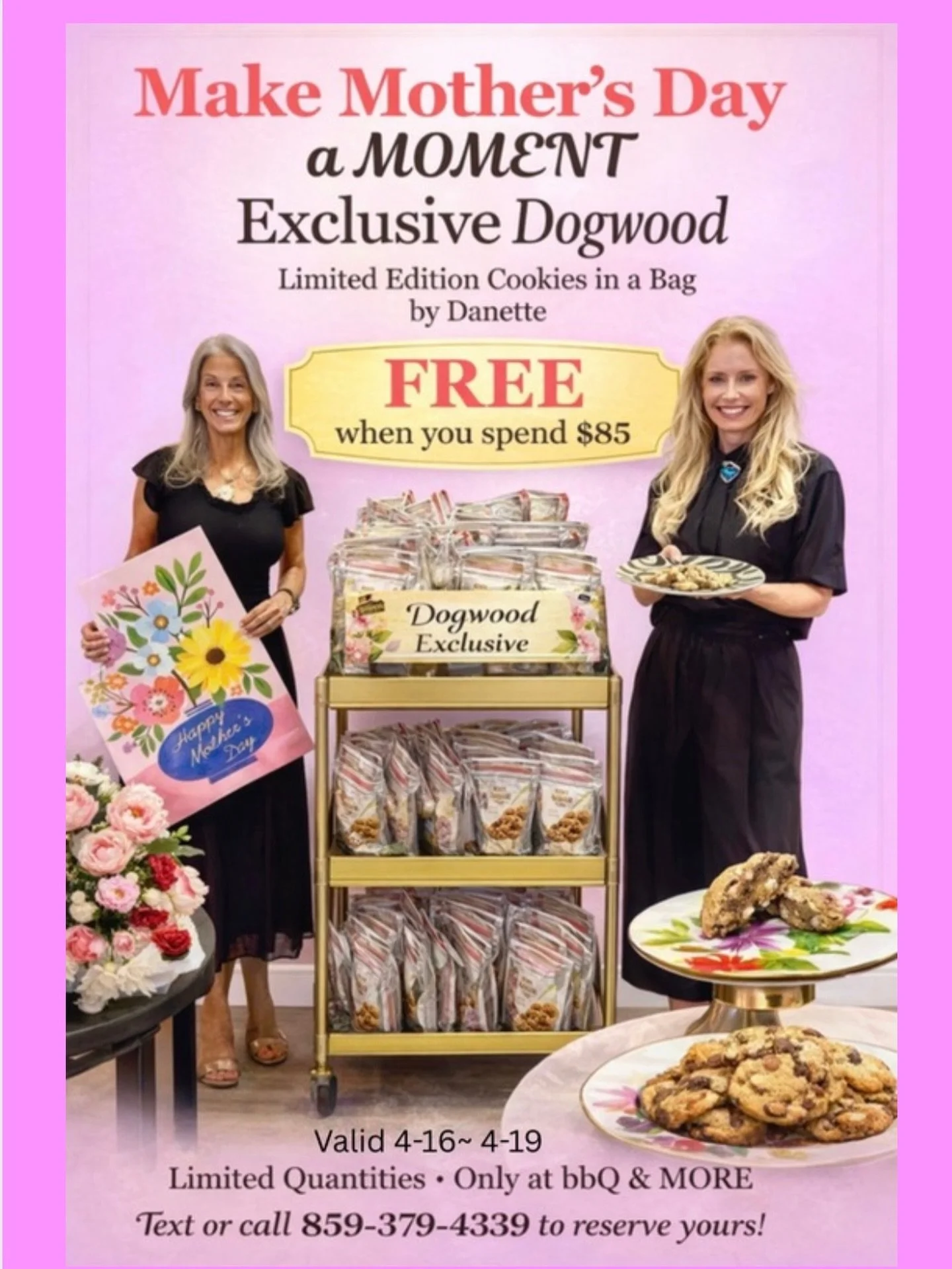 🍪🎁🎨💕✨🤗
Introducing our Dogwood Cookies in a Bag Mix Drop at bbQ &amp; MORE.
An exclusive release created for gifting, gathering, and a little everyday indulgence.

✨ Here&rsquo;s how it works:
	1.	Step Into the Experience
Visit bbQ &amp; MORE an