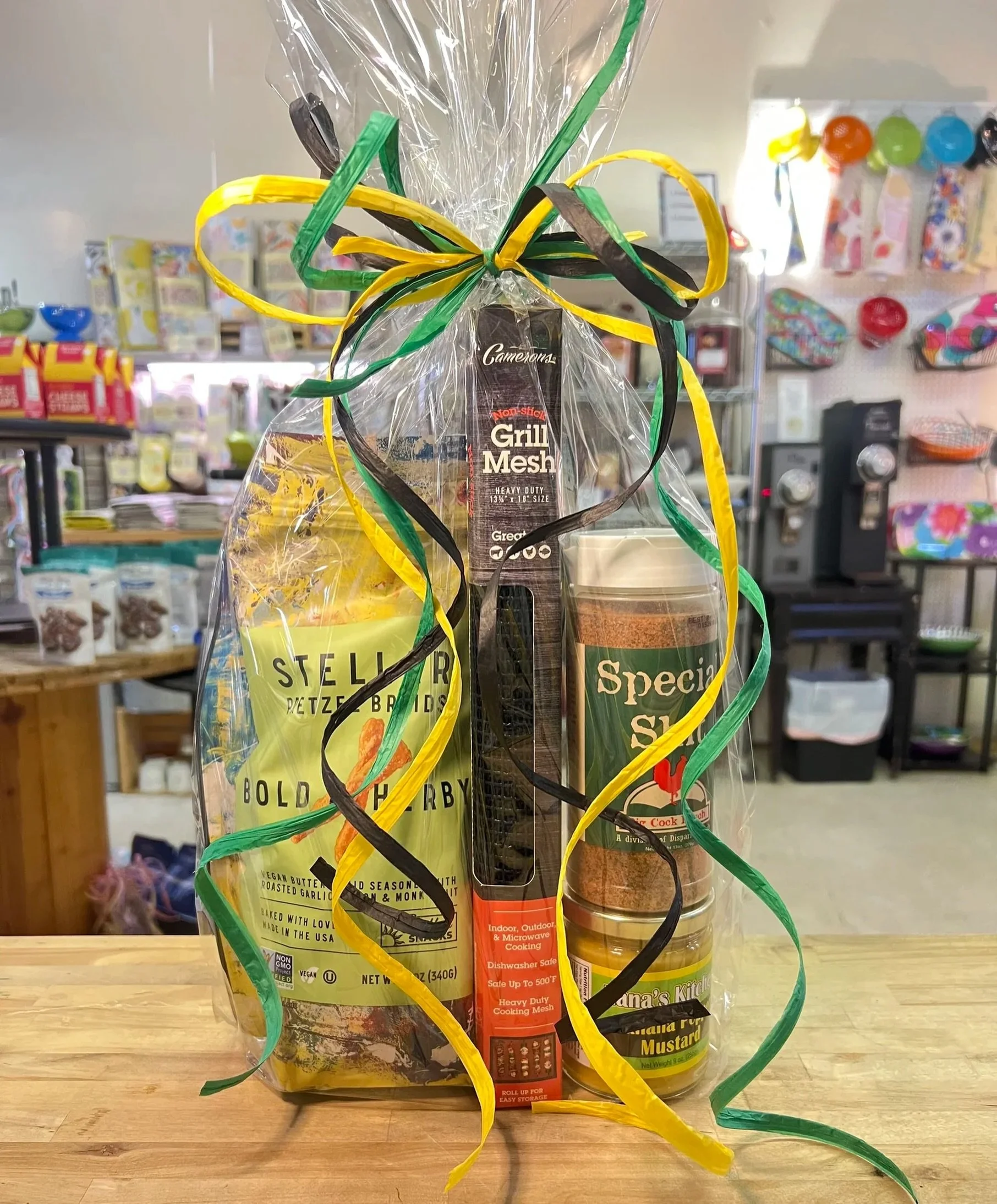 BACKYARD BITES KIT
$49.00

Bold flavor and easy grilling all wrapped into one fun gift.

Includes:
&bull; Stellar Pretzels &ndash; Bold &amp; Herby flavor
&bull; Flat Grilling Mesh Basket
&bull; The Special Sh*t Seasoning - All Purpose
&bull; Nana&rs