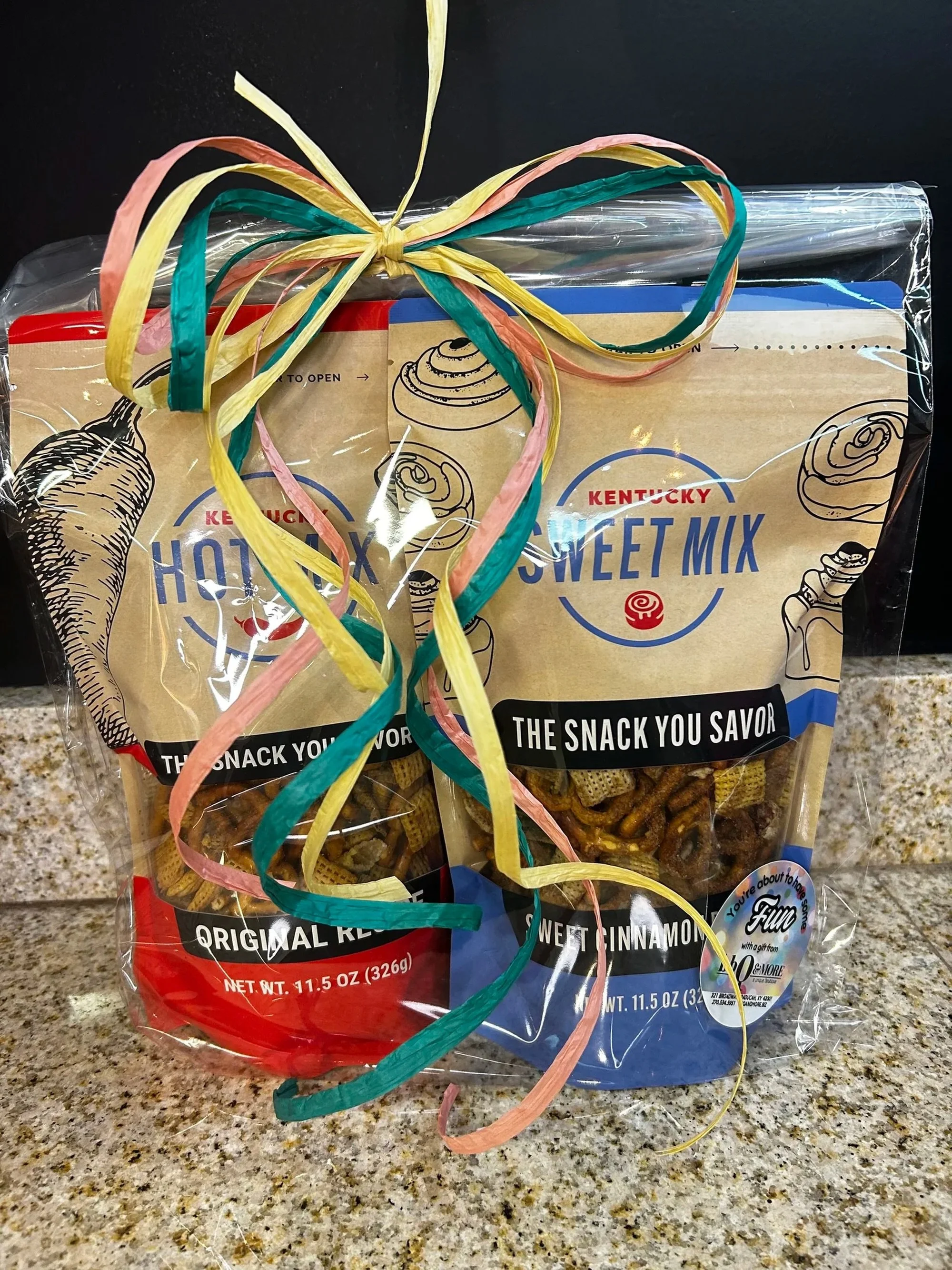 For the dad who loves to snack! 

HOT AND SWEET MIX DUO
$22.00

 A medium size Hot Mix paired with the NEW Sweet Mix! An iconic duo you just HAVE to try! 

🏬Shop in Store: 321 Broadway, Paducah, KY 📞Call to order: 270.534.5951 📲Text a personal sho