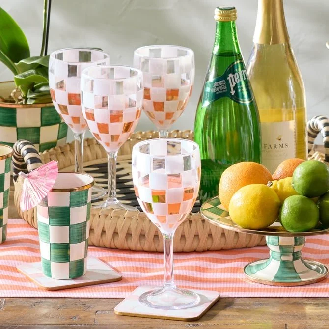 Acrylic Wine Goblets Set of 4