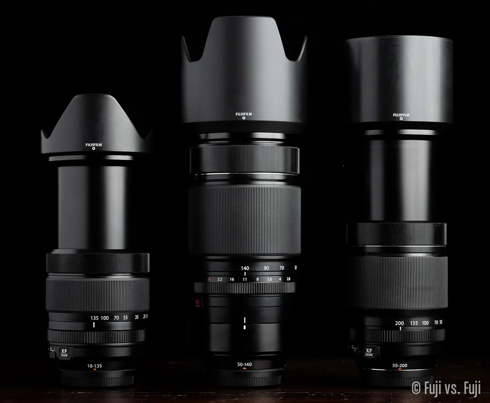 Fuji 18 135mm F 3 5 5 6 Vs 50 140mm F 2 8 Vs 55 0mm F 3 5 4 8 Fuji Vs Fuji