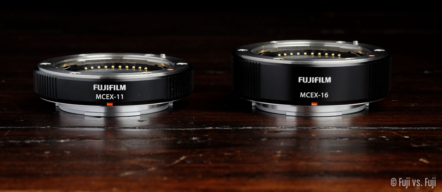 Fujifilm Extension Tube Chart