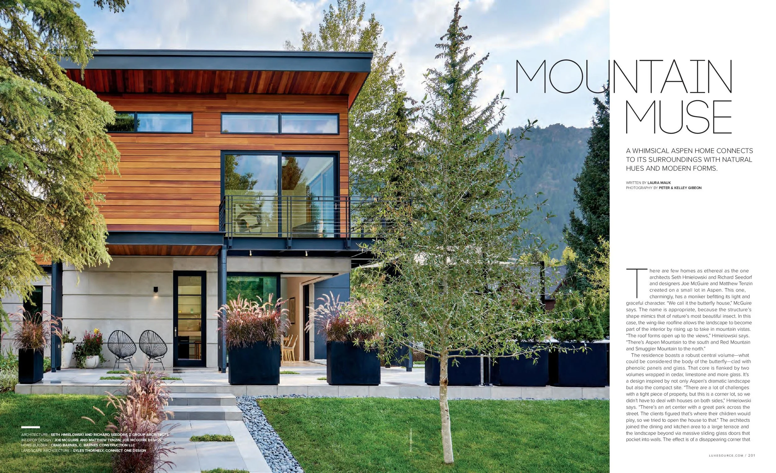 A recent project was featured on the cover of Luxe magazine. Click the image to view the article, or click here for all project photos .