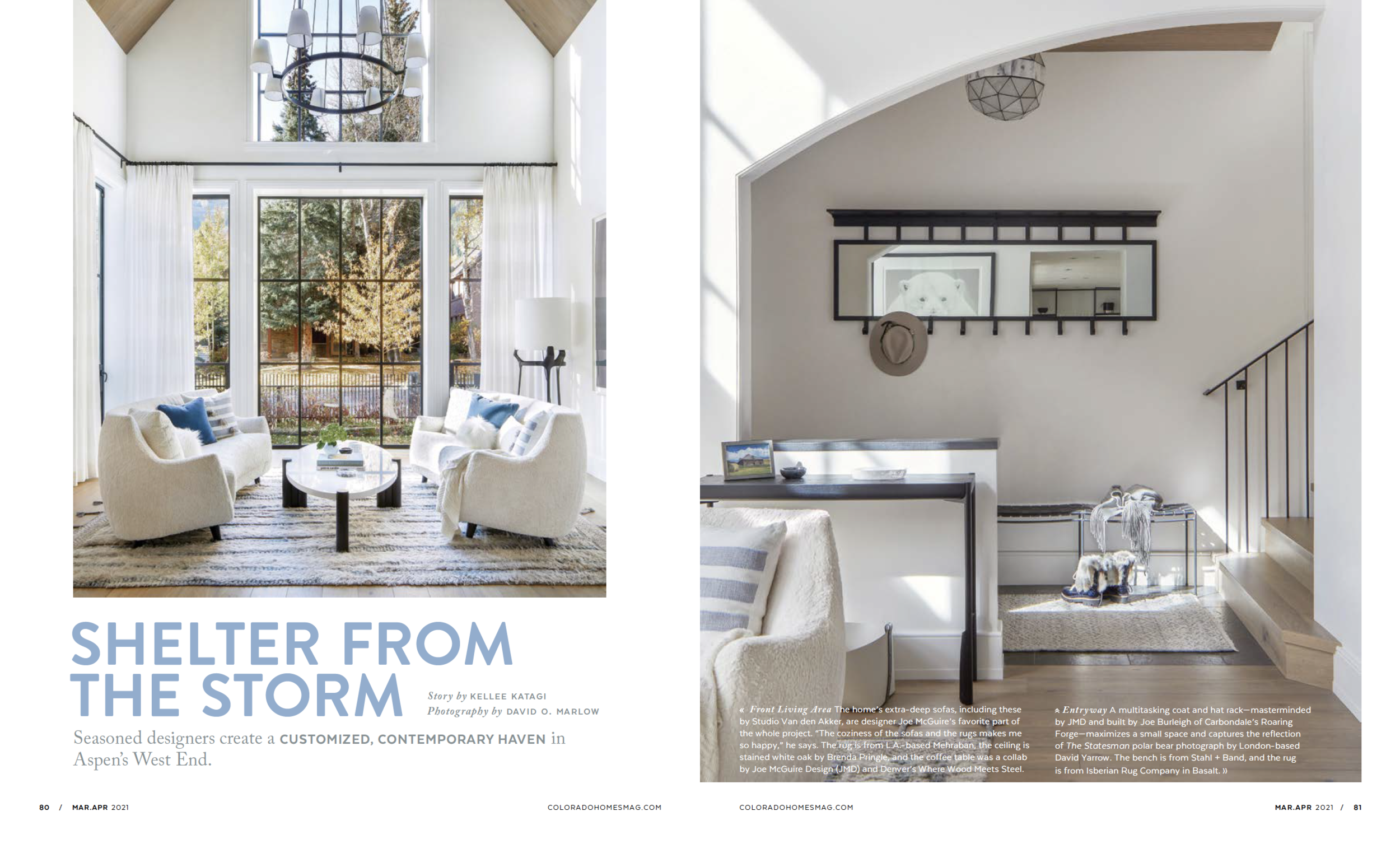 Joe McGuire Design featured in Colorado Homes Magazine