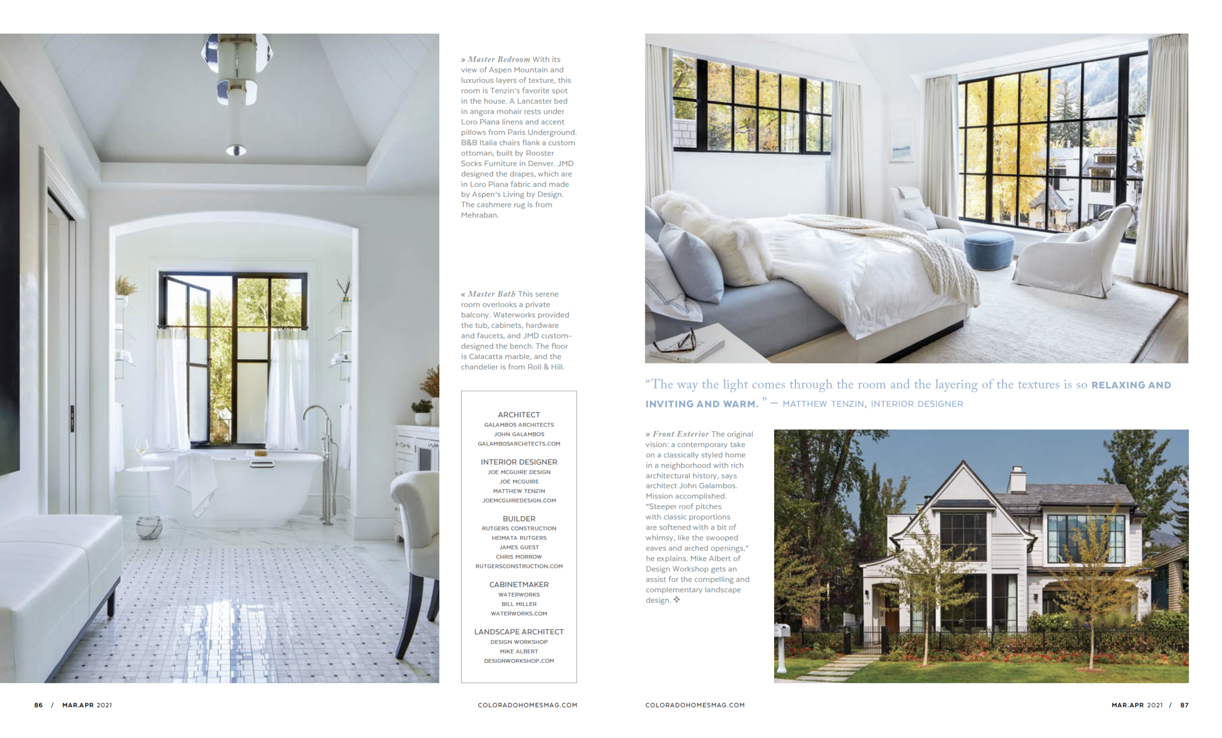 Joe McGuire Design featured in Colorado Homes Magazine