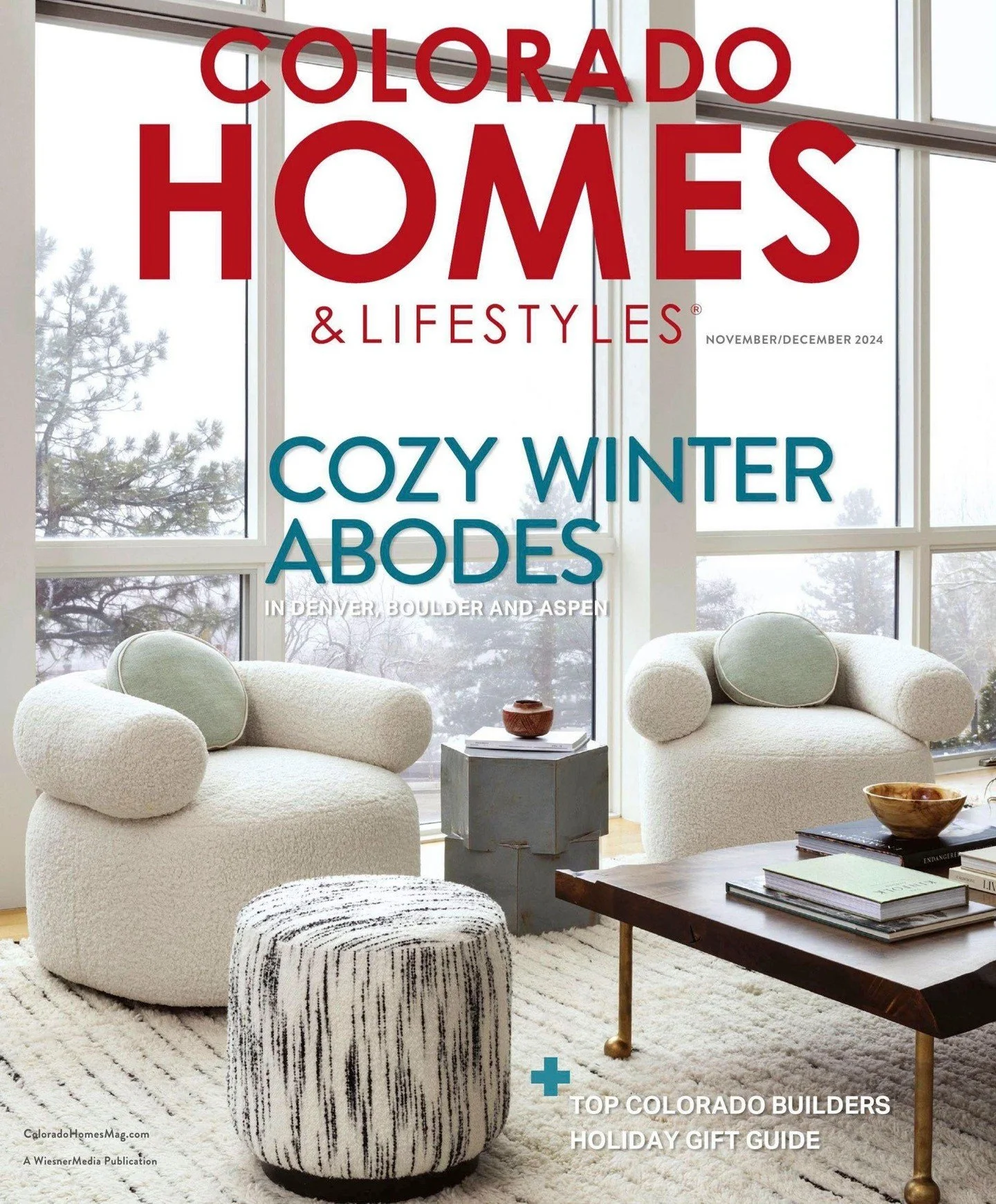 We are thrilled to be on the cover of this month&rsquo;s issue of Colorado Homes &amp; Lifestyles! The article features a serene art-filled modern home nestled in the Boulder foothills, and describes our wellness-based approach to design. ⁠
⁠
This br