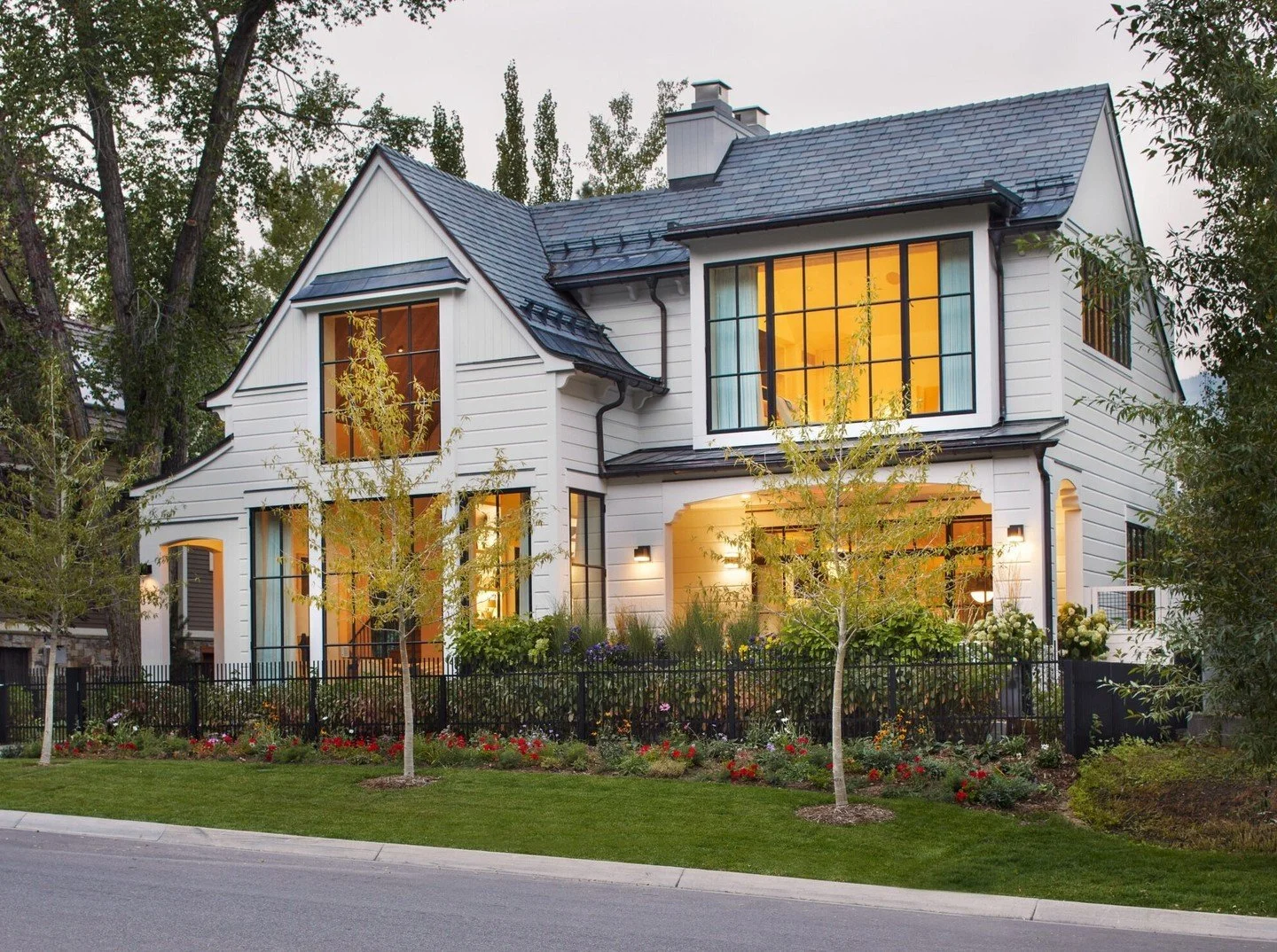 Happy Thanksgiving from our family to yours! We hope your homes are filled with gratitude and lots of turkey! ⁠
⁠
Speaking of being filled with gratitude, that's how we feel about having had the opportunity to design the interiors of this beautiful A