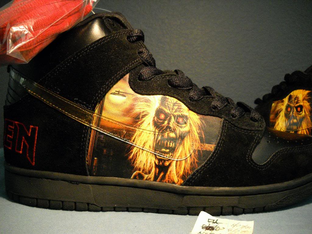 replica iron maiden nike dunks