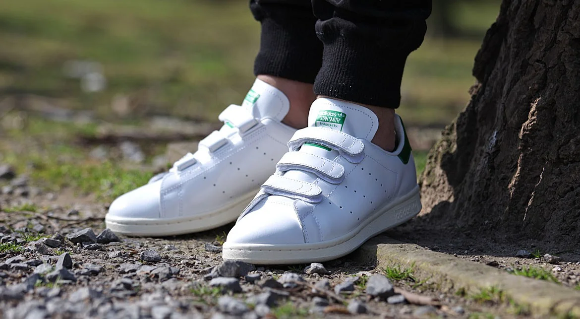 stan smiths with straps
