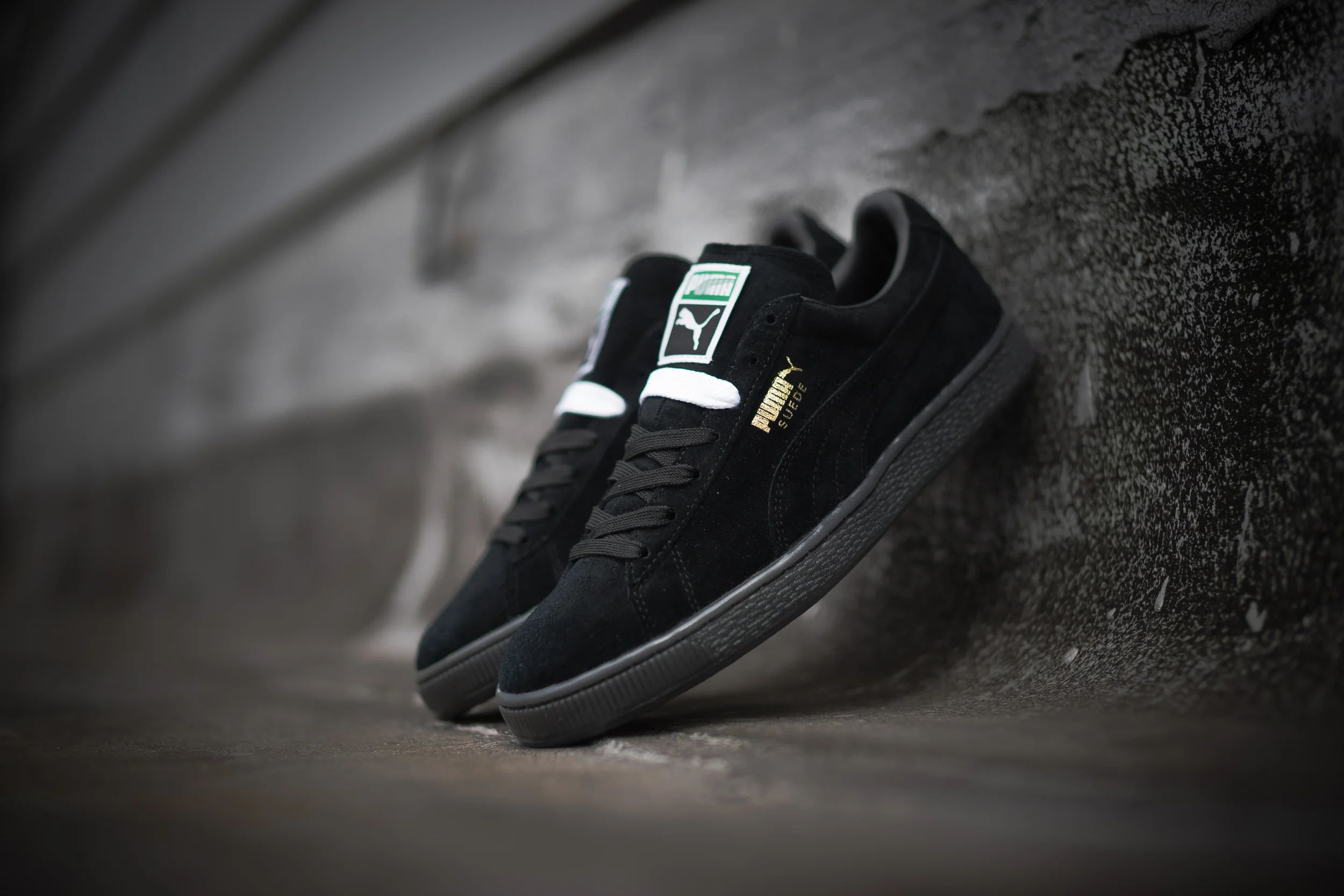 puma suede black 2015