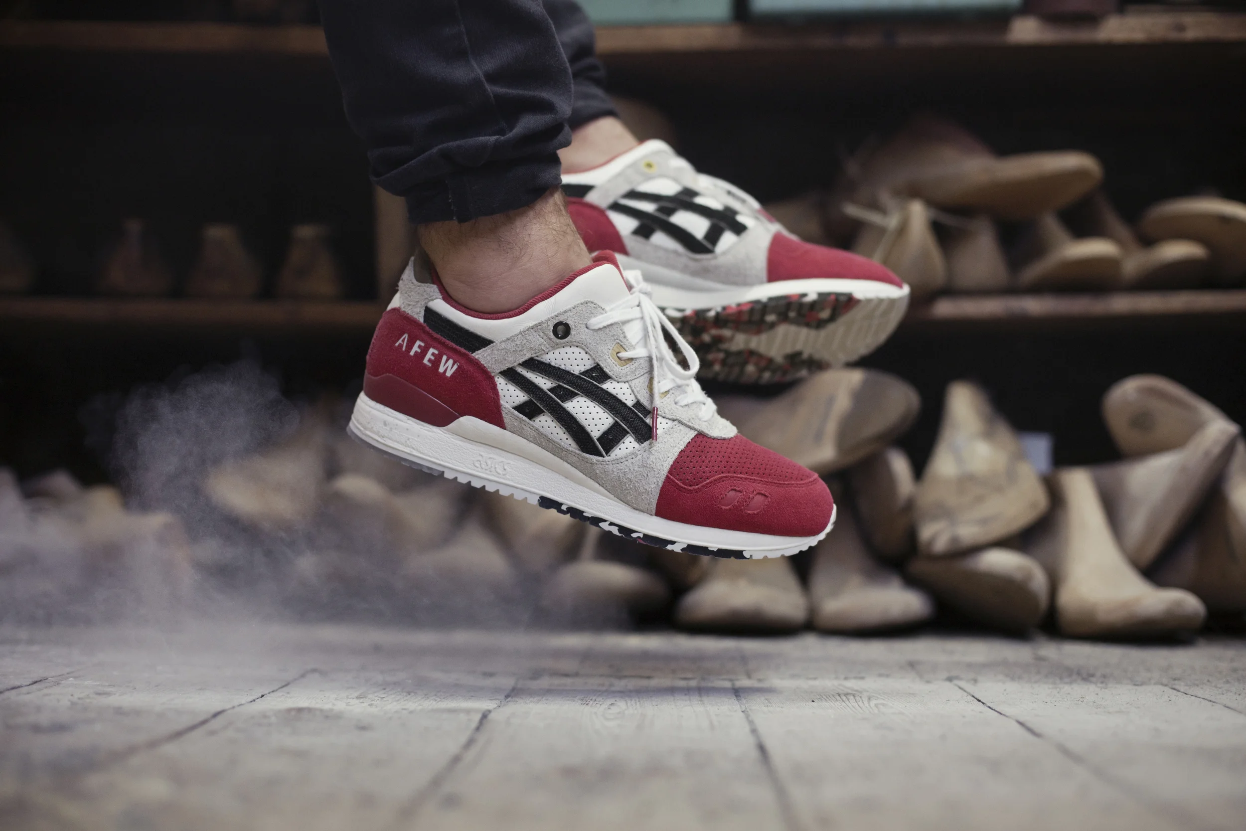 afew x asics gel lyte iii koi