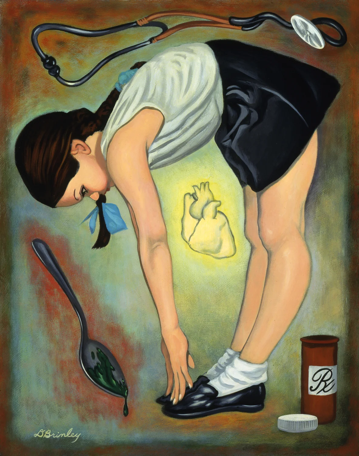 Touched Your Toes Lately? | Acrylic on wood | selected American Illustration 21