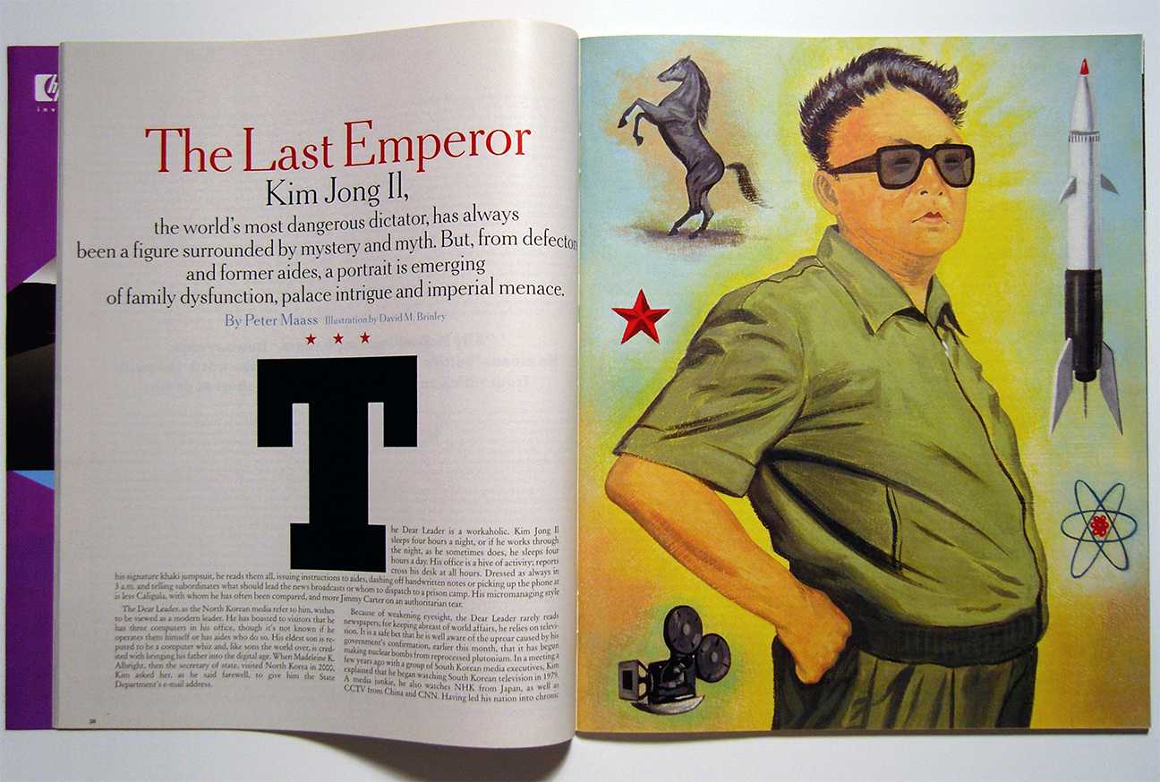   The Last Emperor Kim Jong-Il&nbsp;  | The New York Times magazine cover and spread | AI 23, CA 45, SI 47  