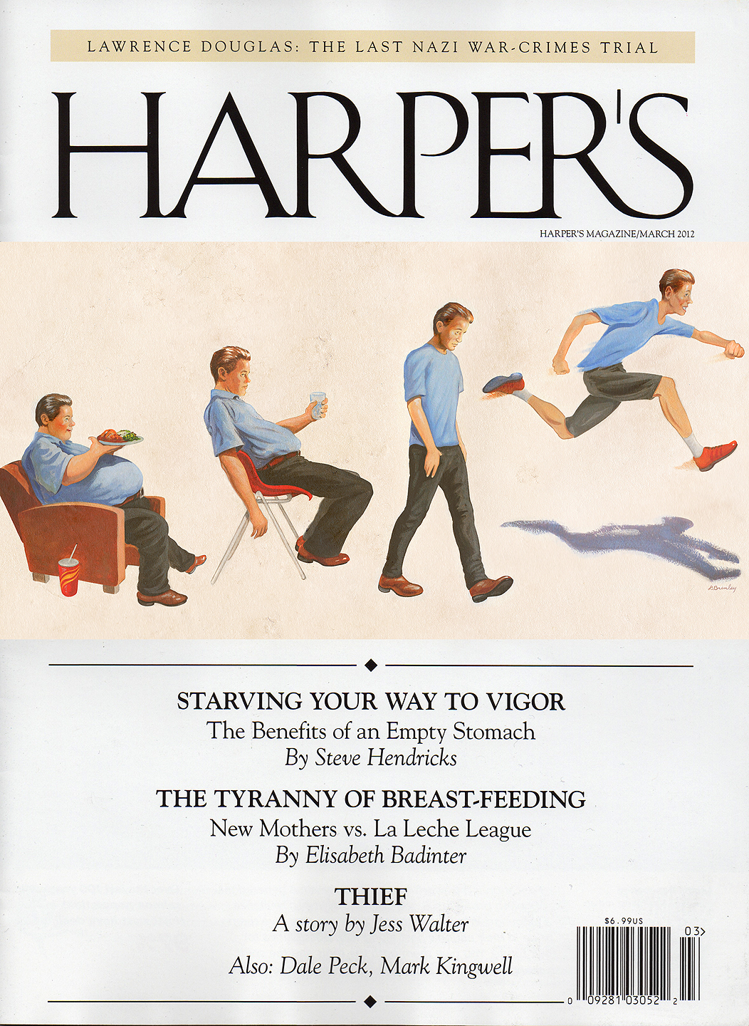   Starving Your Way To Vigor  | Harper's magazine cover 