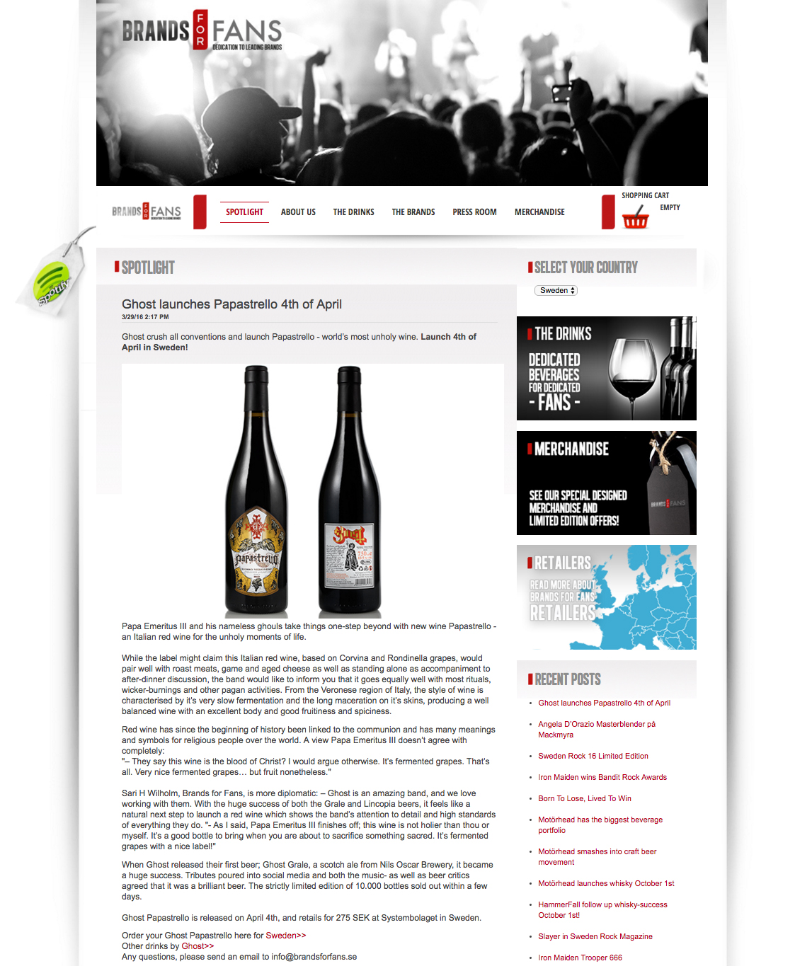   GHOST | Papastrello wine labels &nbsp;  Ink on paper and digital  Official Brands For Fans (Sweden) launch page 4/4/2016 