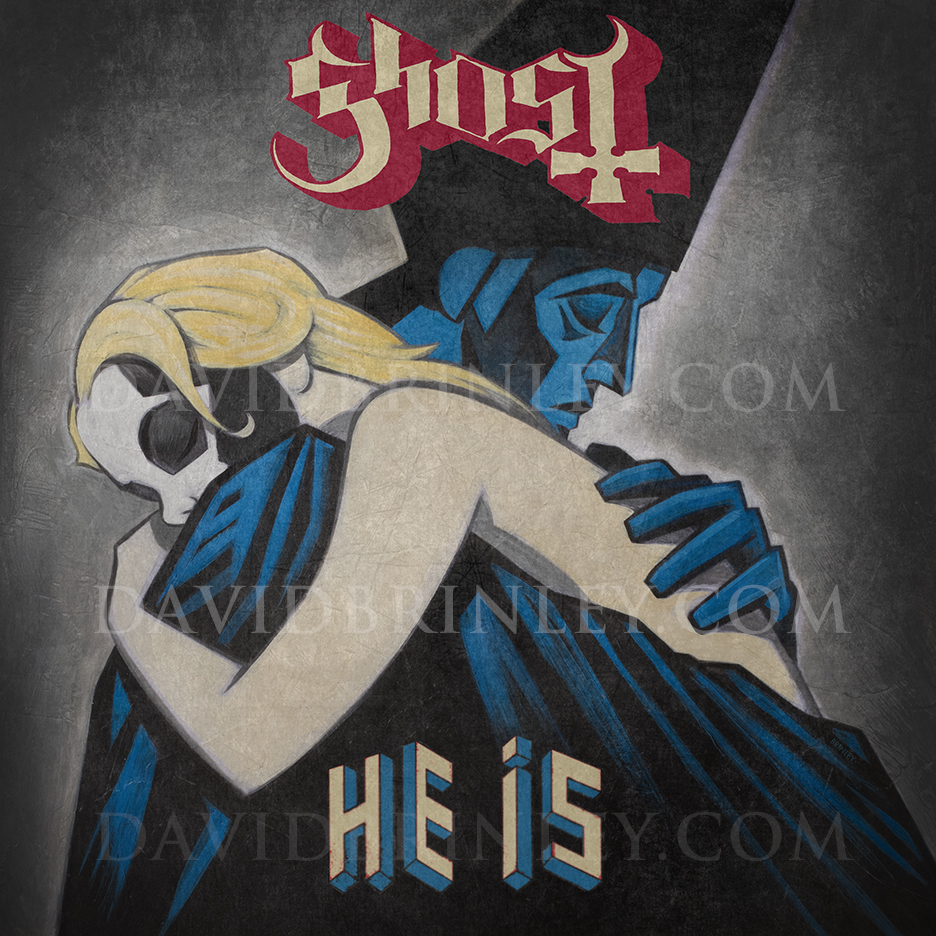   GHOST |&nbsp;He Is   Acrylic on paper and digital  Official single cover&nbsp;  Universal Music AB (Sweden)   G  HOST live Grammis 2016 VIDEO LINK  