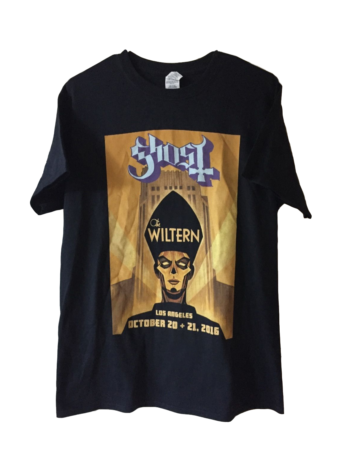   GHOST | The Popestar Tour 2016    Official limited edition 'The Wiltern' t-shirt    Acrylic on paper and digital  